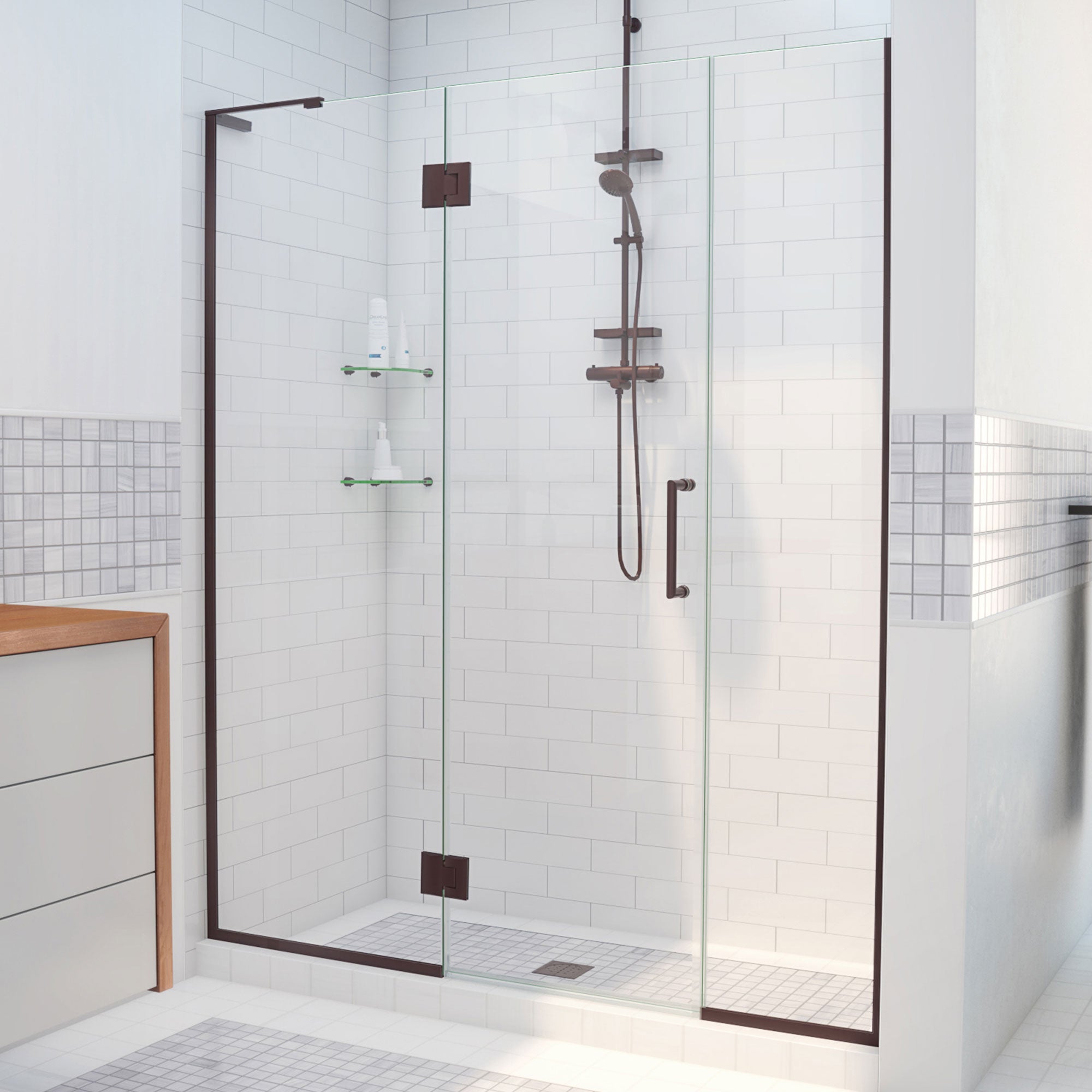 DreamLine Unidoor-X 48.5-49" W Shower Door - Black