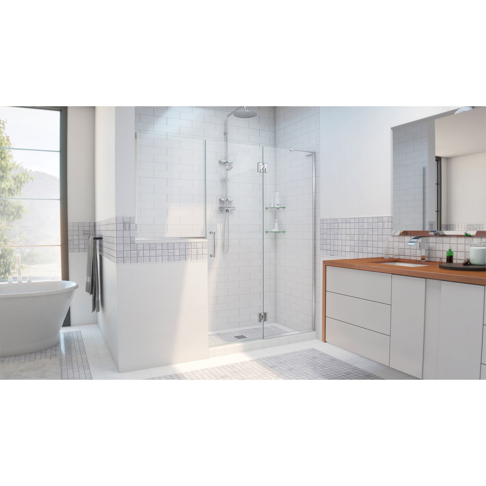 DreamLine Unidoor-X 72-72.5" W Shower Door