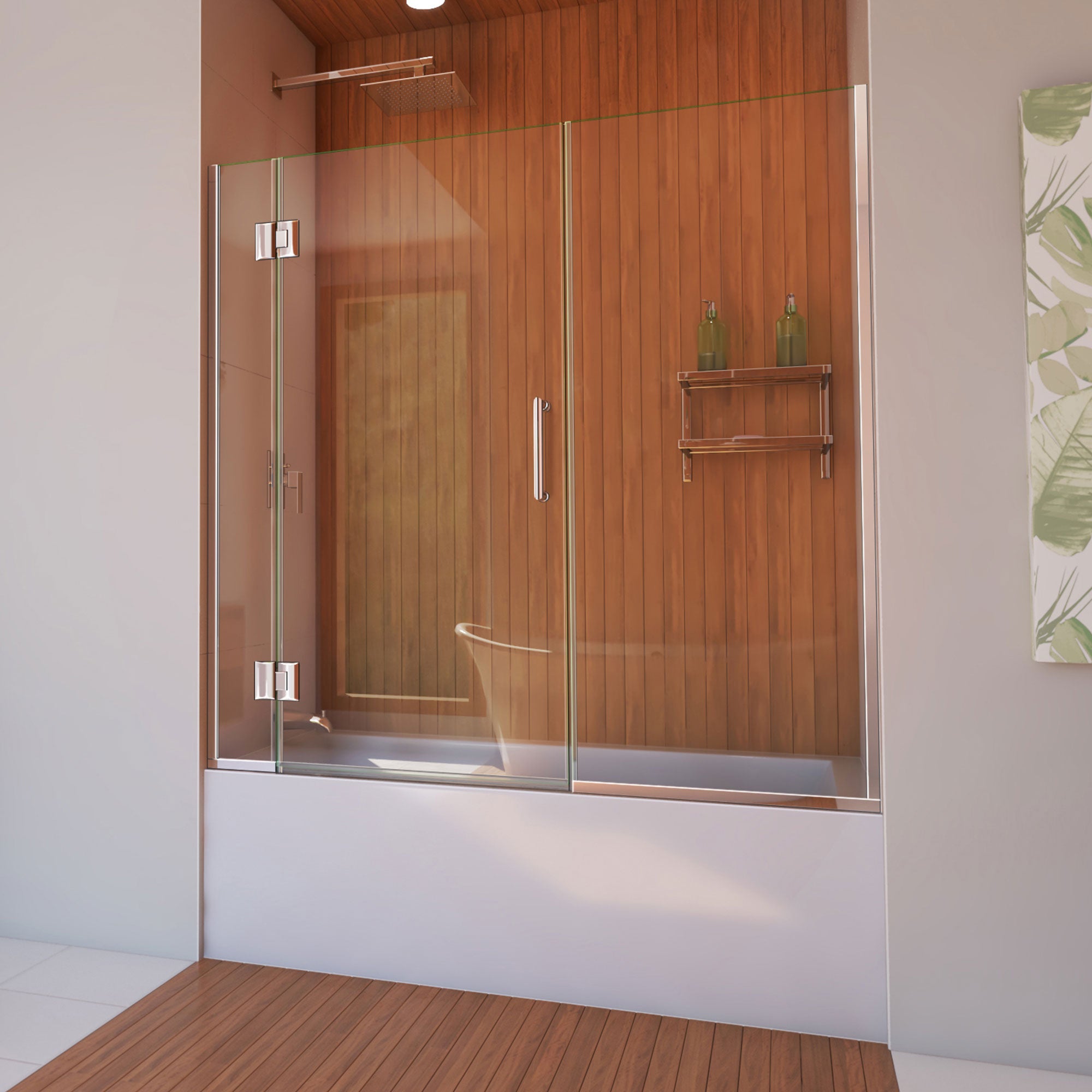 DreamLine Unidoor-X 58-58.5" W Hinged Tub Door