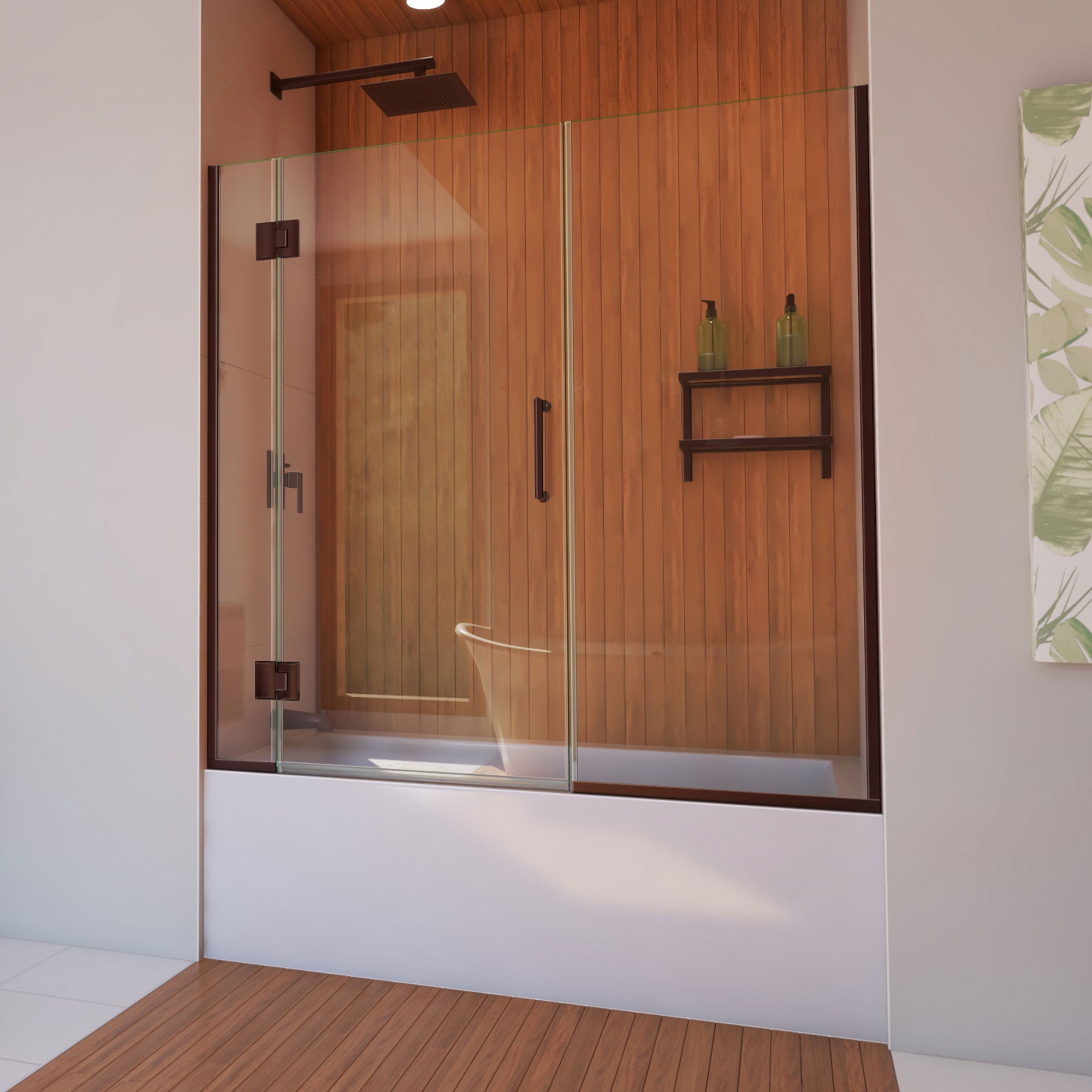 DreamLine Unidoor-X 58-58.5" W Hinged Tub Door