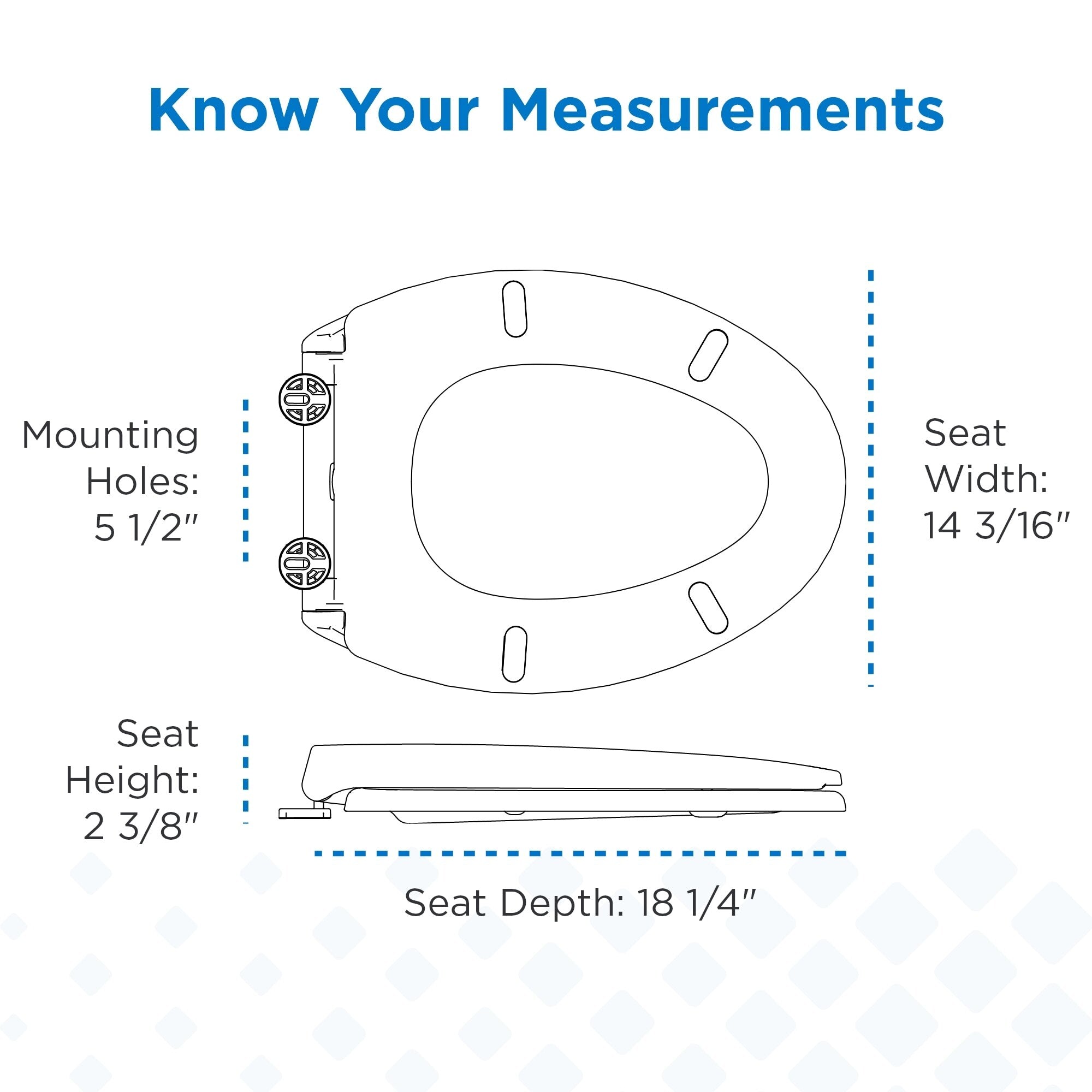 Soft-Close, Quick-Release Elongated Toilet Seat with Cover