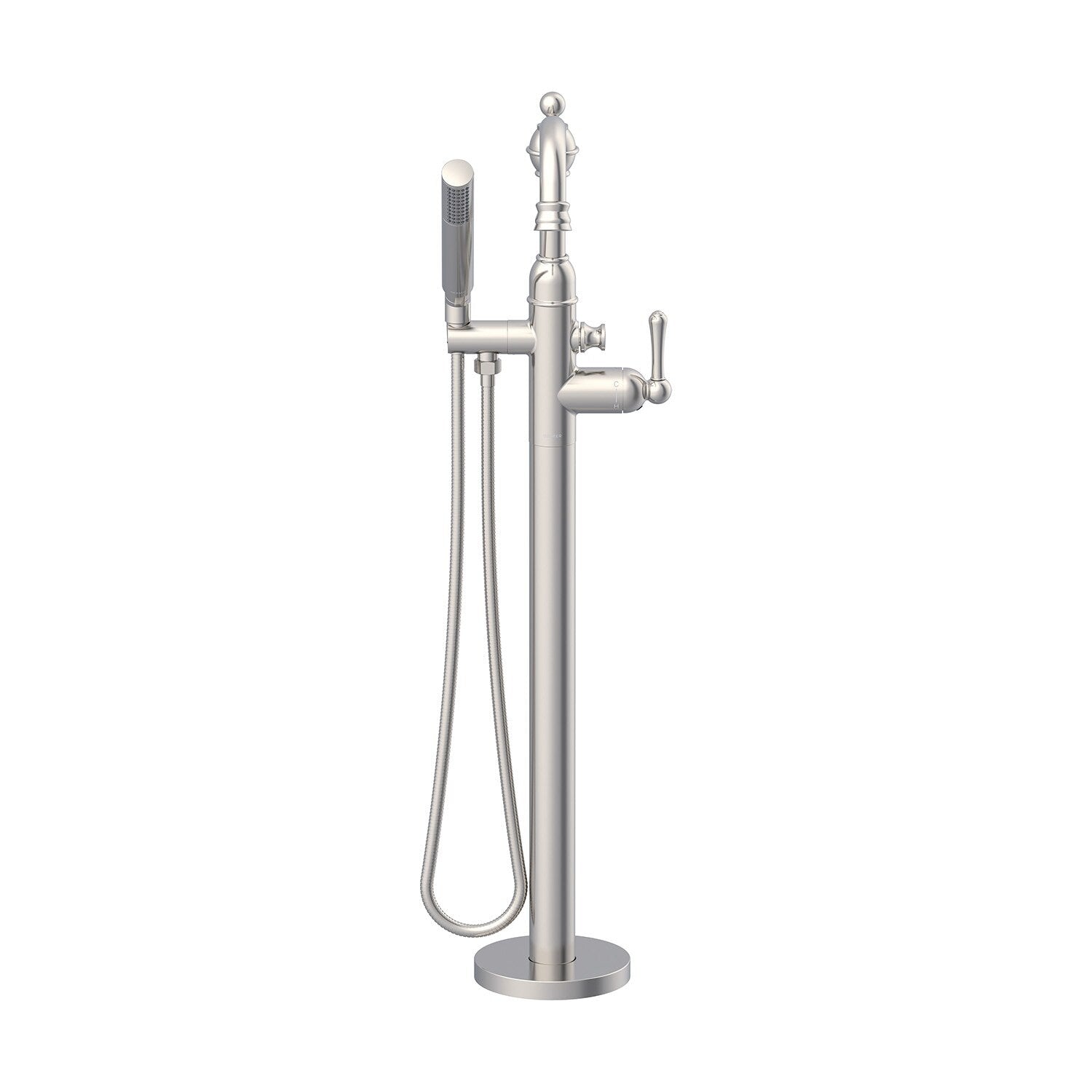 Traditional Floor Mount Tub Filler Trim Kit with Showerstick™ Handshower 1.75 gpm