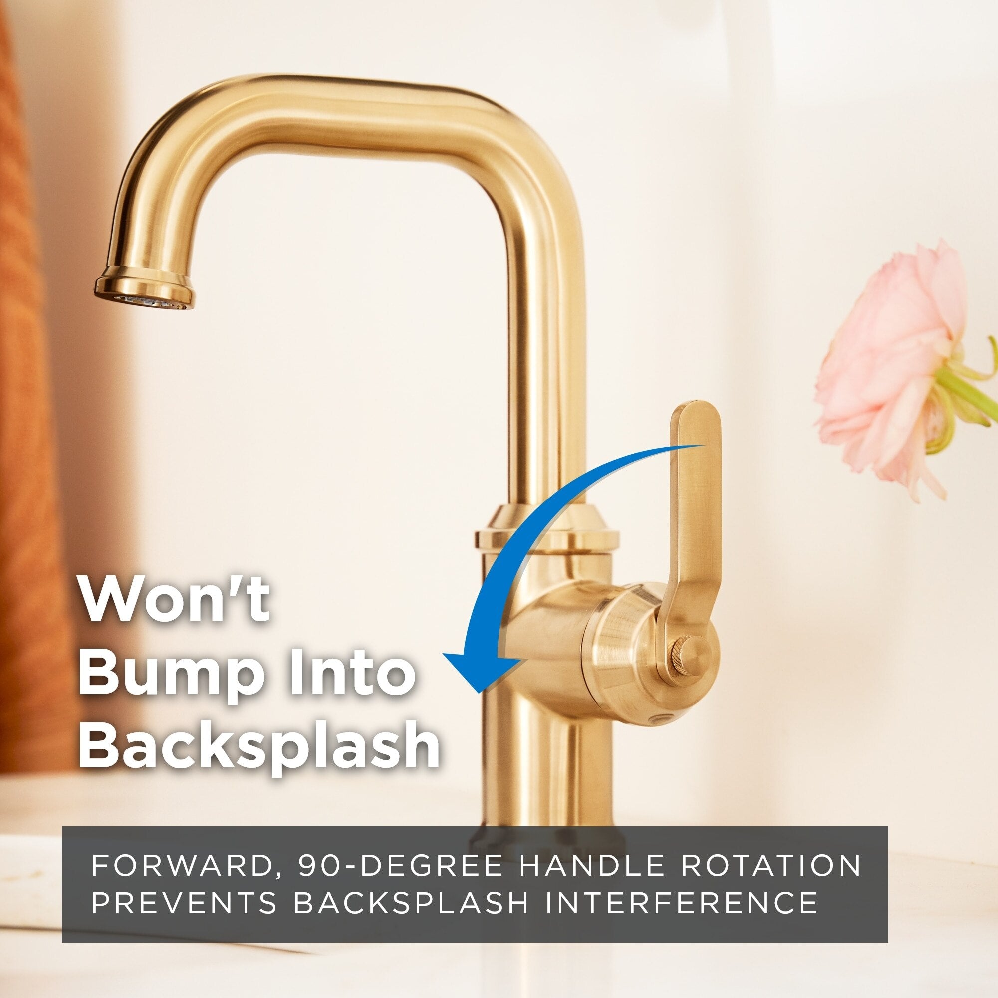 Kinzie® Single Handle Bathroom Faucet with Metal Touch-Down Drain