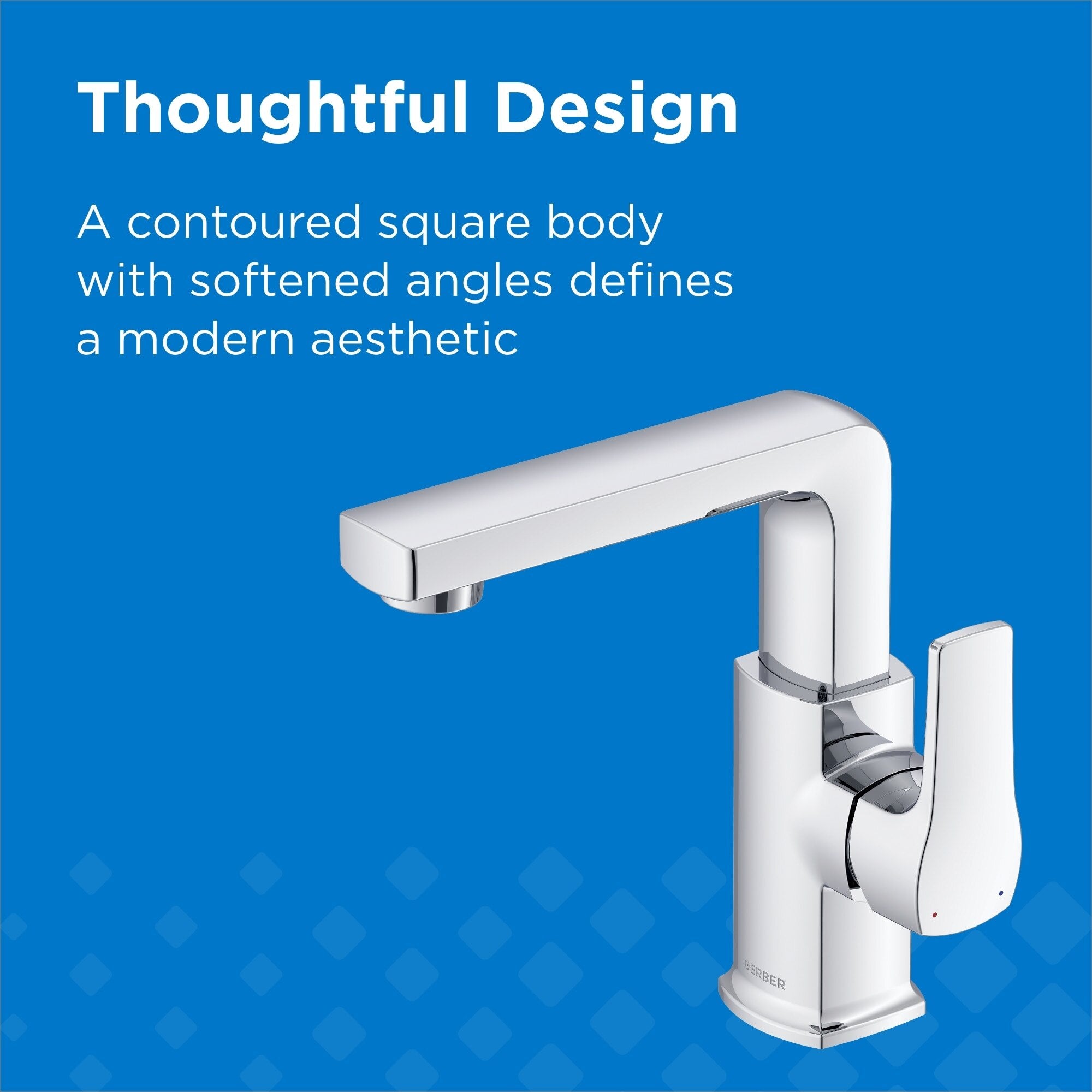 Gerber Tribune® Single Handle Side Control Bathroom Faucet with Metal Touch-Down Drain
