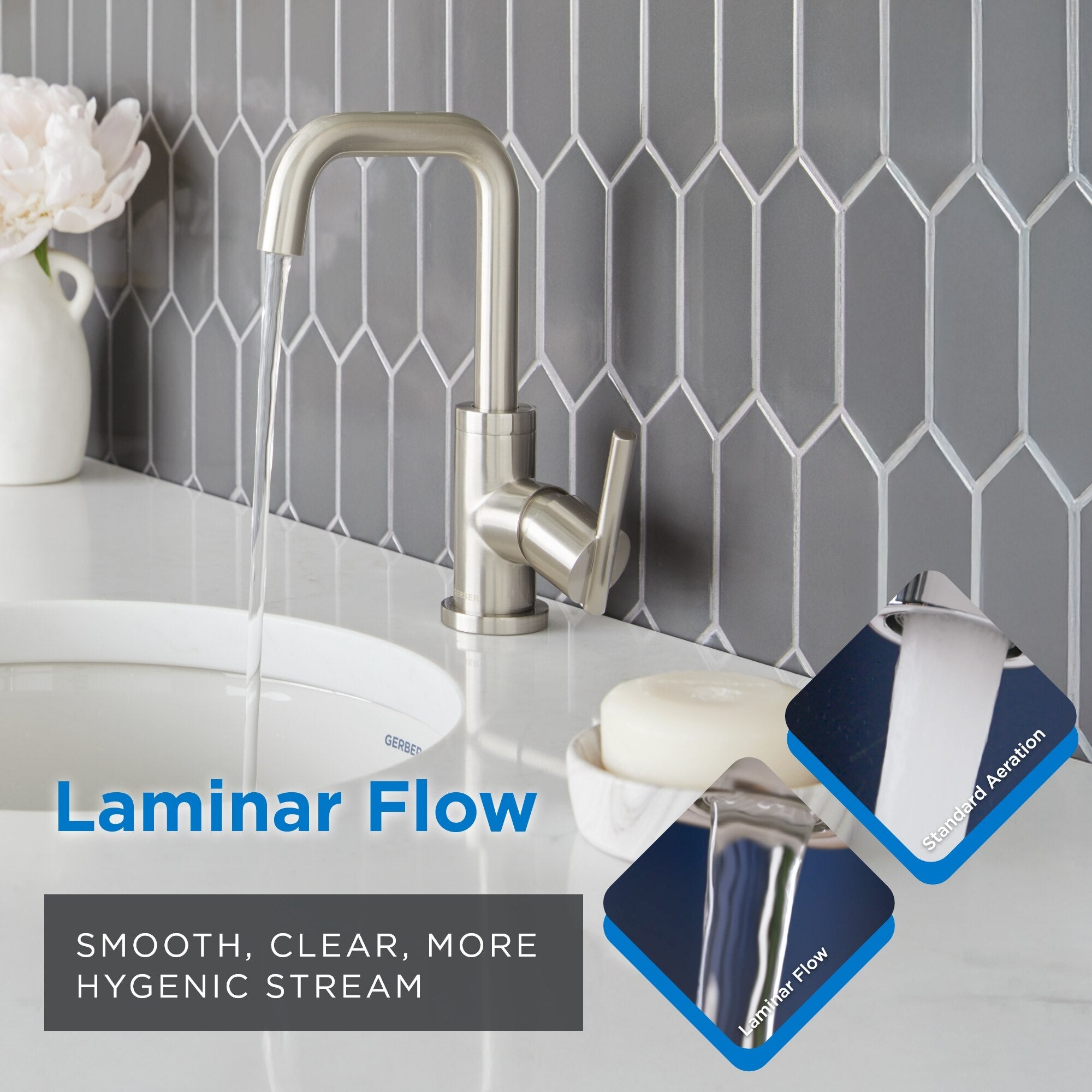 Parma® Single Handle Bathroom Faucet with Metal Touch-Down Drain