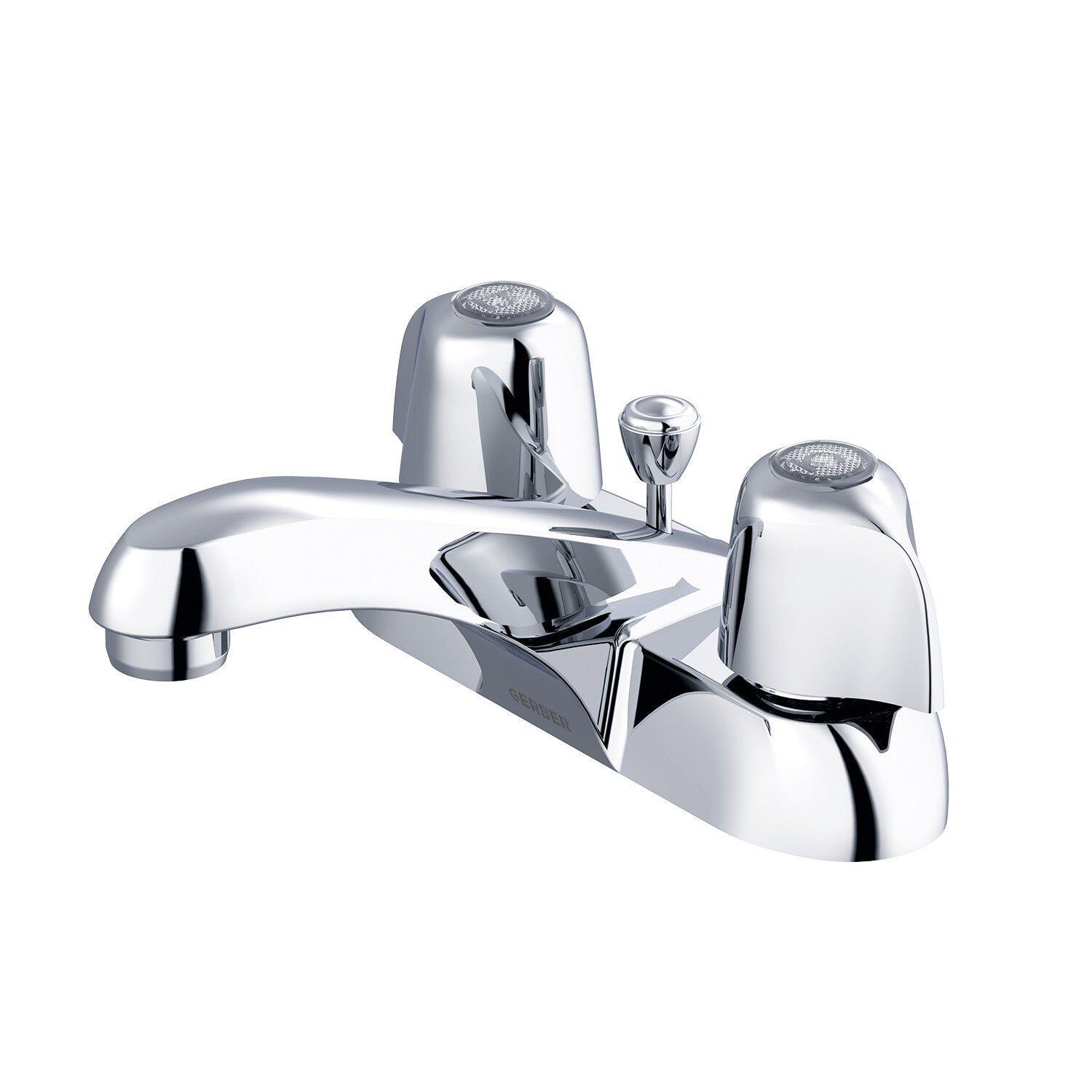 Gerber Classics™ Two Handle Centerset Bathroom Faucet with Metal Handles and Metal Pop-Up Drain