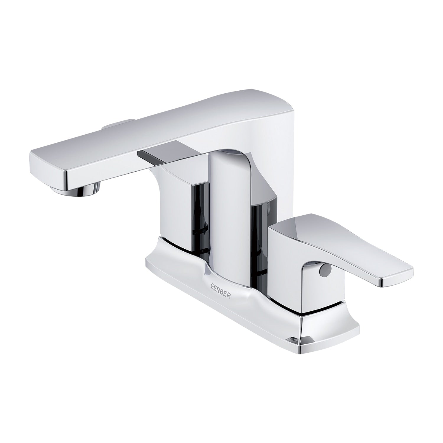 Tribune® Two Handle Centerset Bathroom  Faucet with Metal Touch-Down Drain