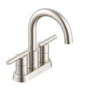 Parma® Two Handle Centerset Bathroom Faucet with Metal Touch-Down Drain