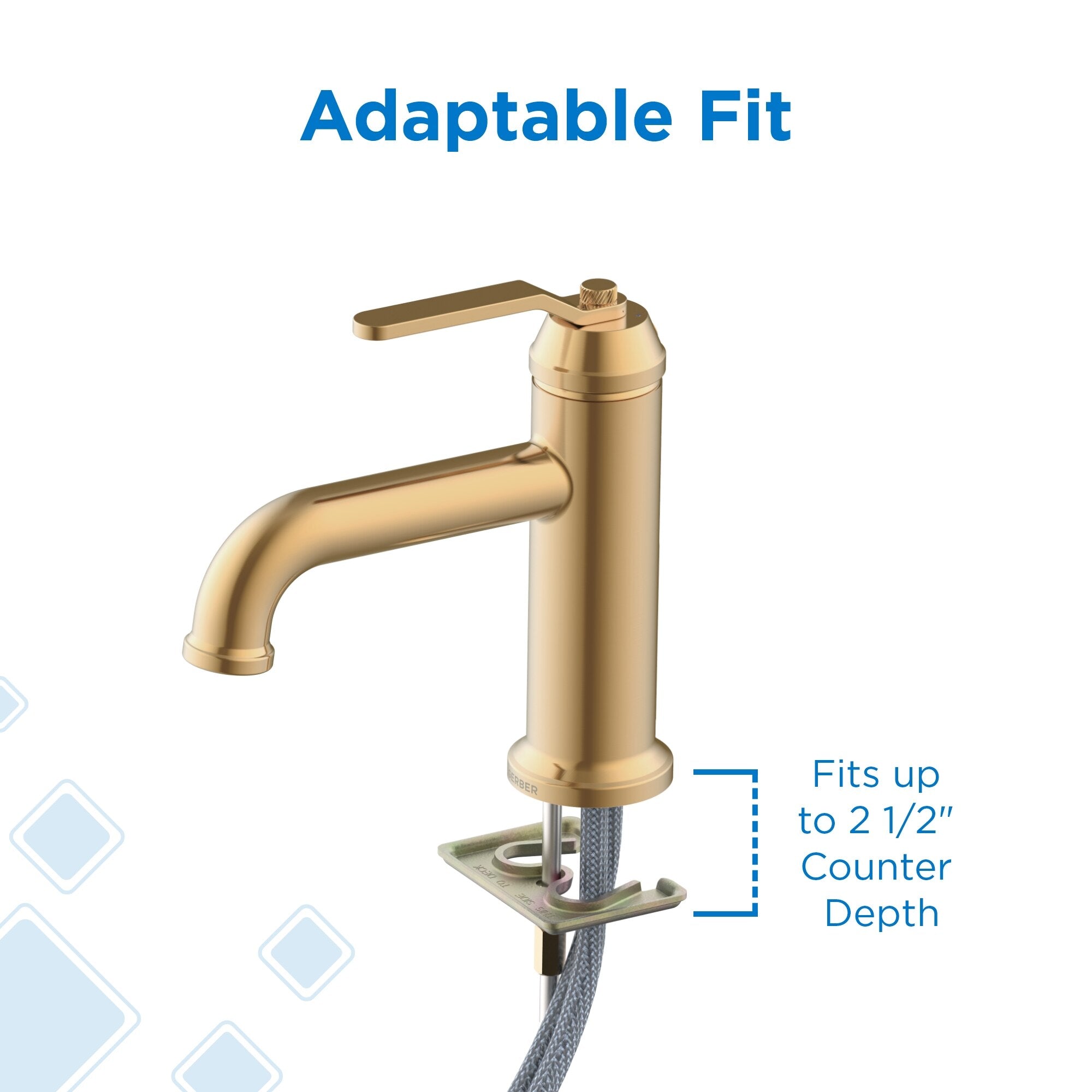 Kinzie® Single Handle Bathroom Faucet with Metal Touch-Down Drain