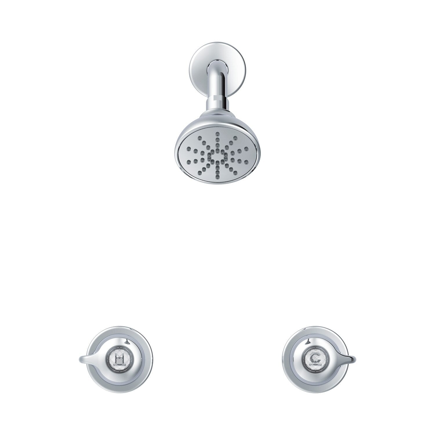 Gerber Classics™ Two Handle Sliding Sleeve Threaded Escutcheon Shower Only Fitting with IPS/Sweat Connections