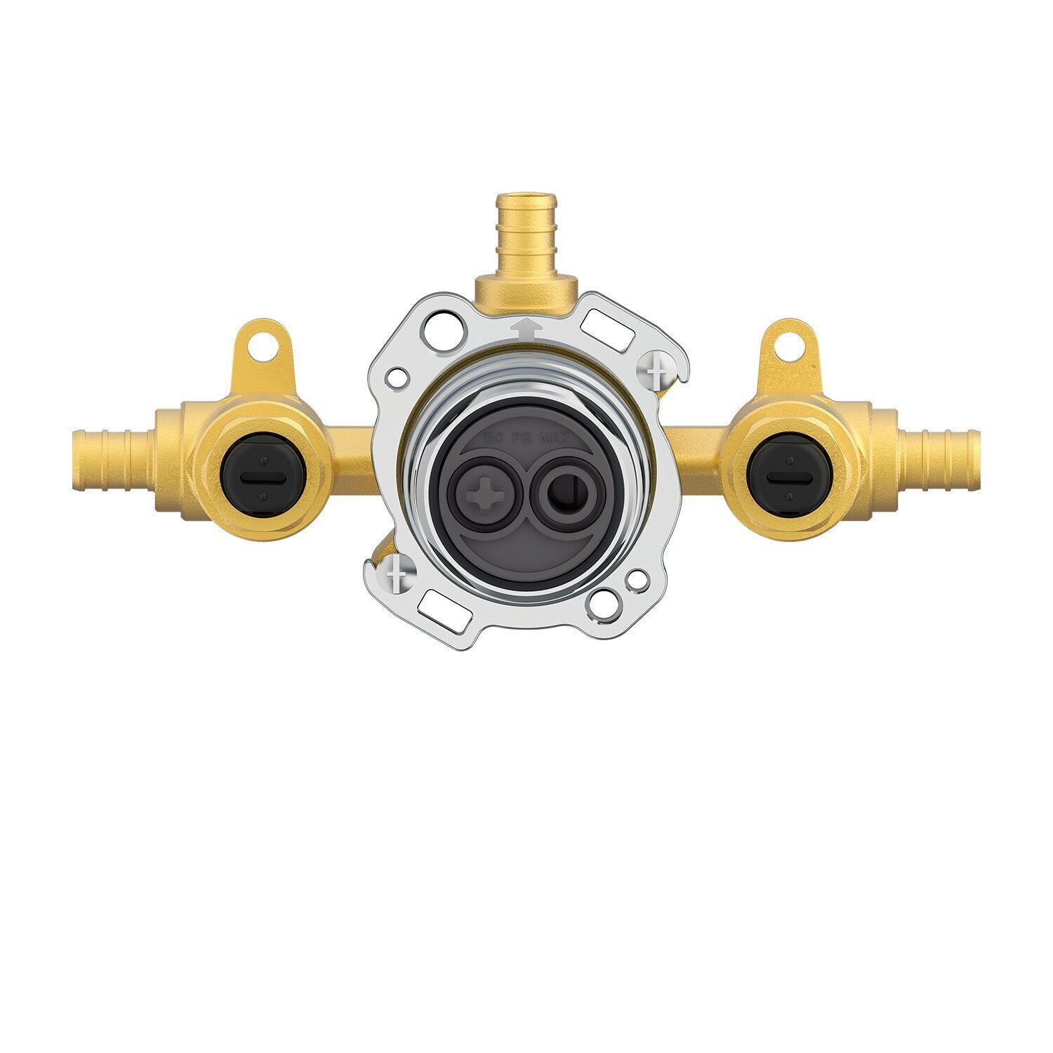 Gerber Treysta® Shower Only Valve - Horizontal Inputs WITH Stops - Crimp Pex