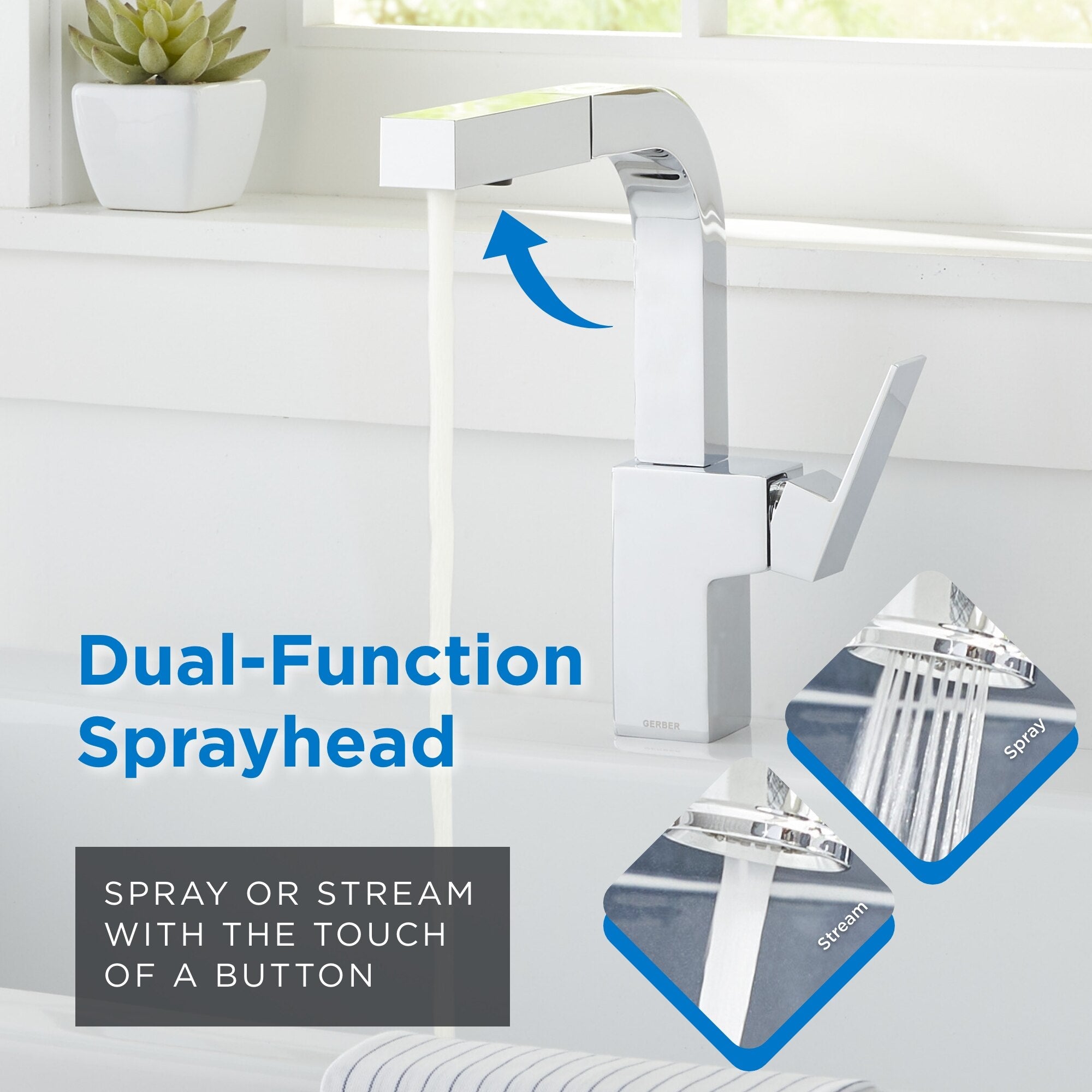 Mid-Town® Single Handle Pull-Out Kitchen Faucet