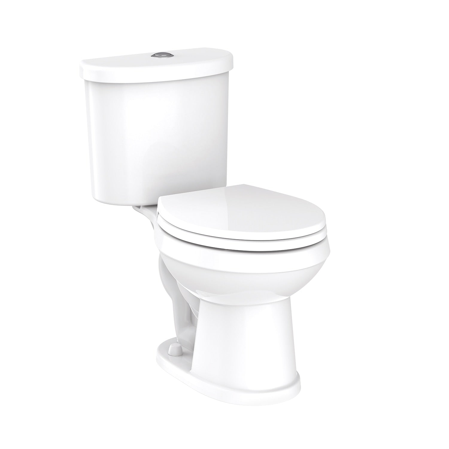 Gerber Banner™ Standard Height Dual Flush 1.28/1.0 gpf 12" Rough-In Two-Piece Round Front Toilet