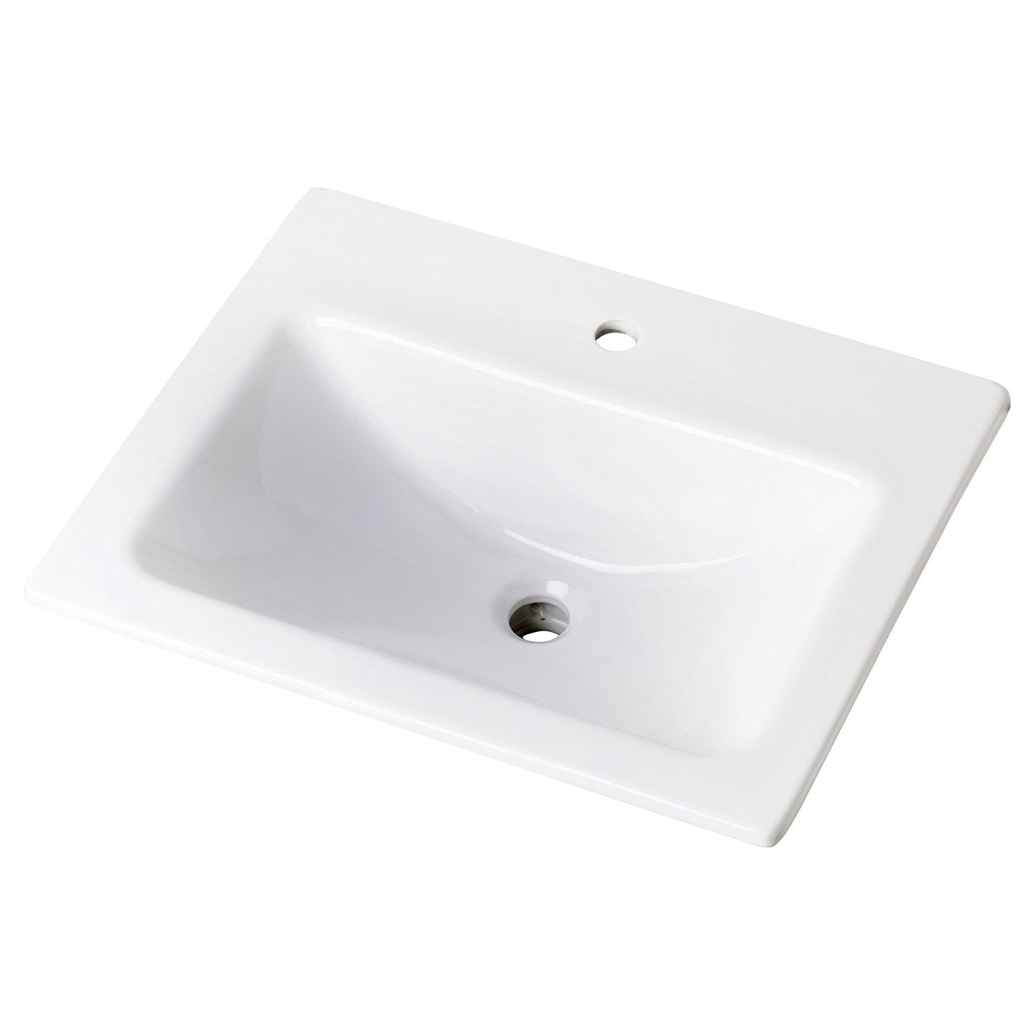 Wicker Park™ Rectangular Single Hole Self-Rimming Bathroom Sink