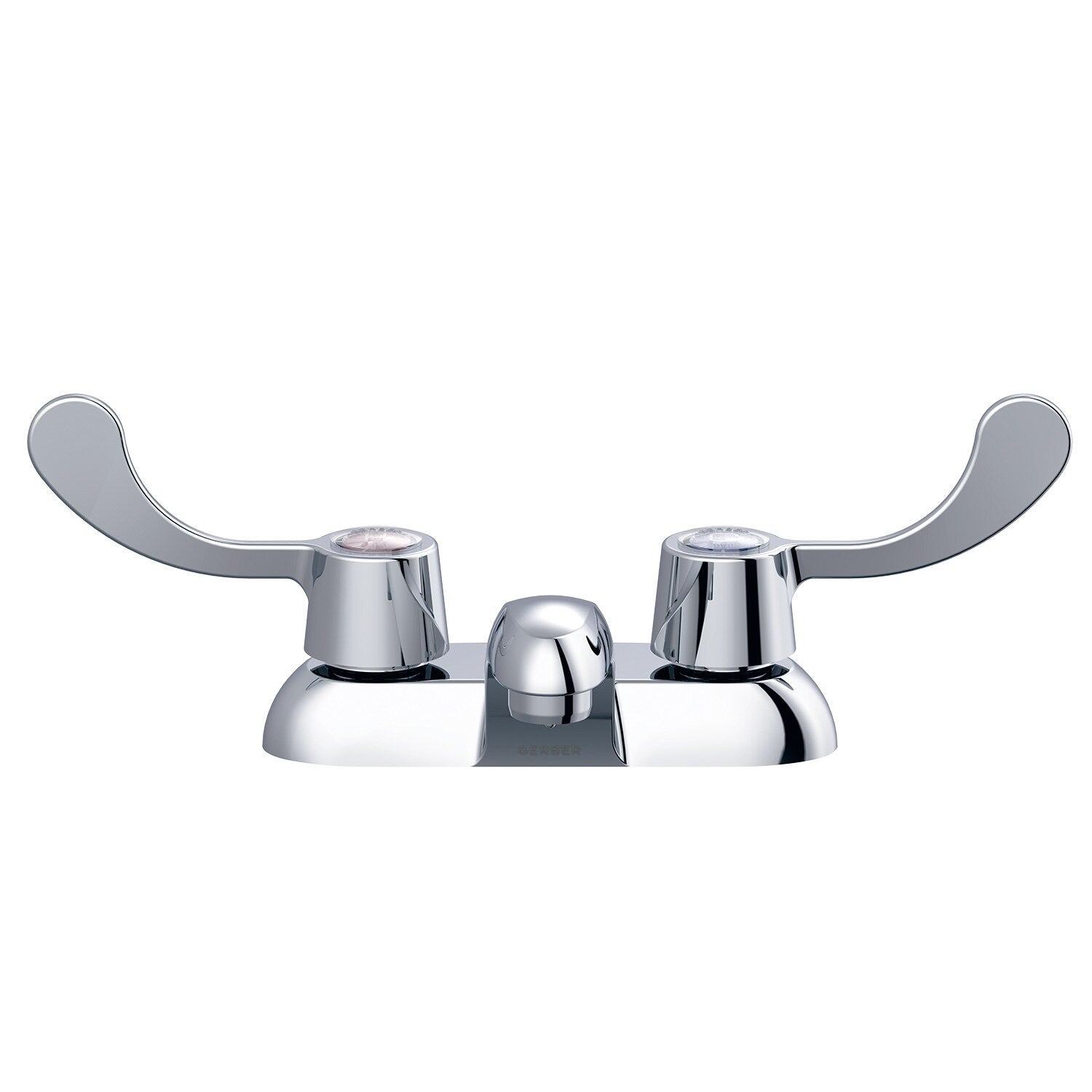Gerber Classics™ Two Handle Centerset Bathroom Faucet with Wrist Blade Handles and Chain Stay