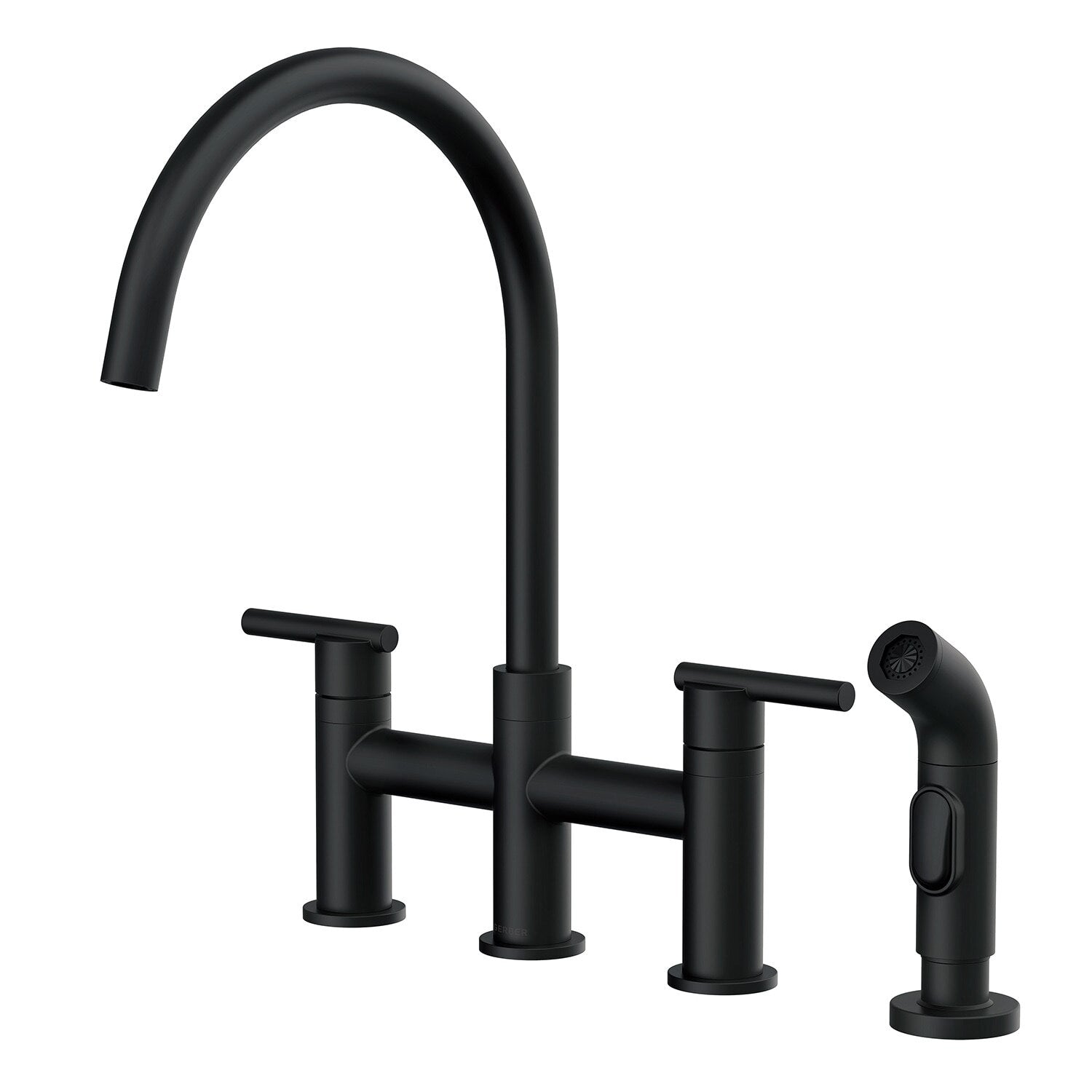 Parma® Two Handle Bridge Kitchen Faucet with Sidespray