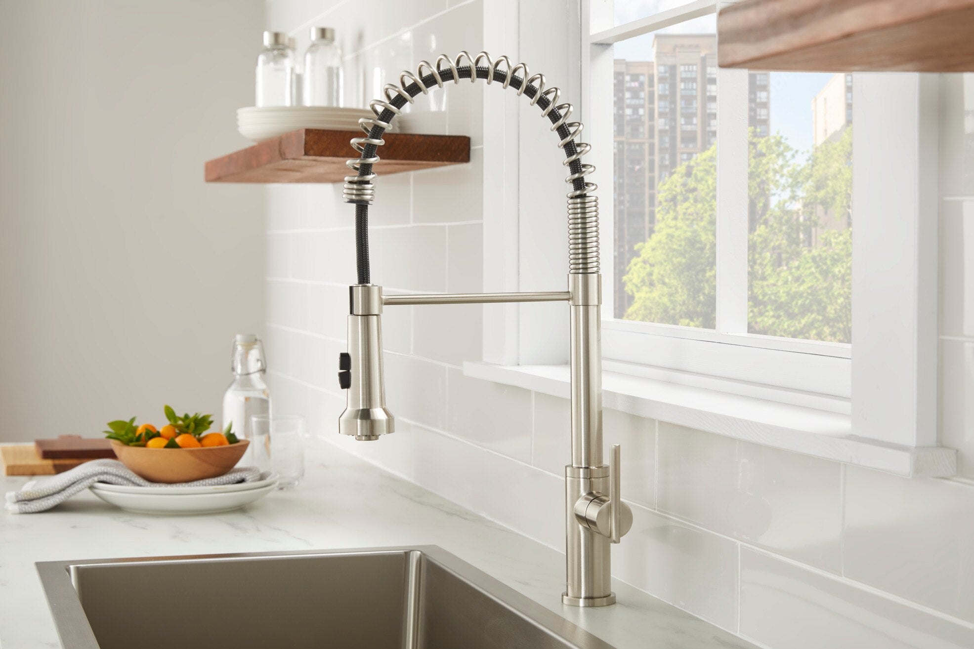 Parma® Single Handle Pre-Rinse Pull-Down Kitchen Faucet