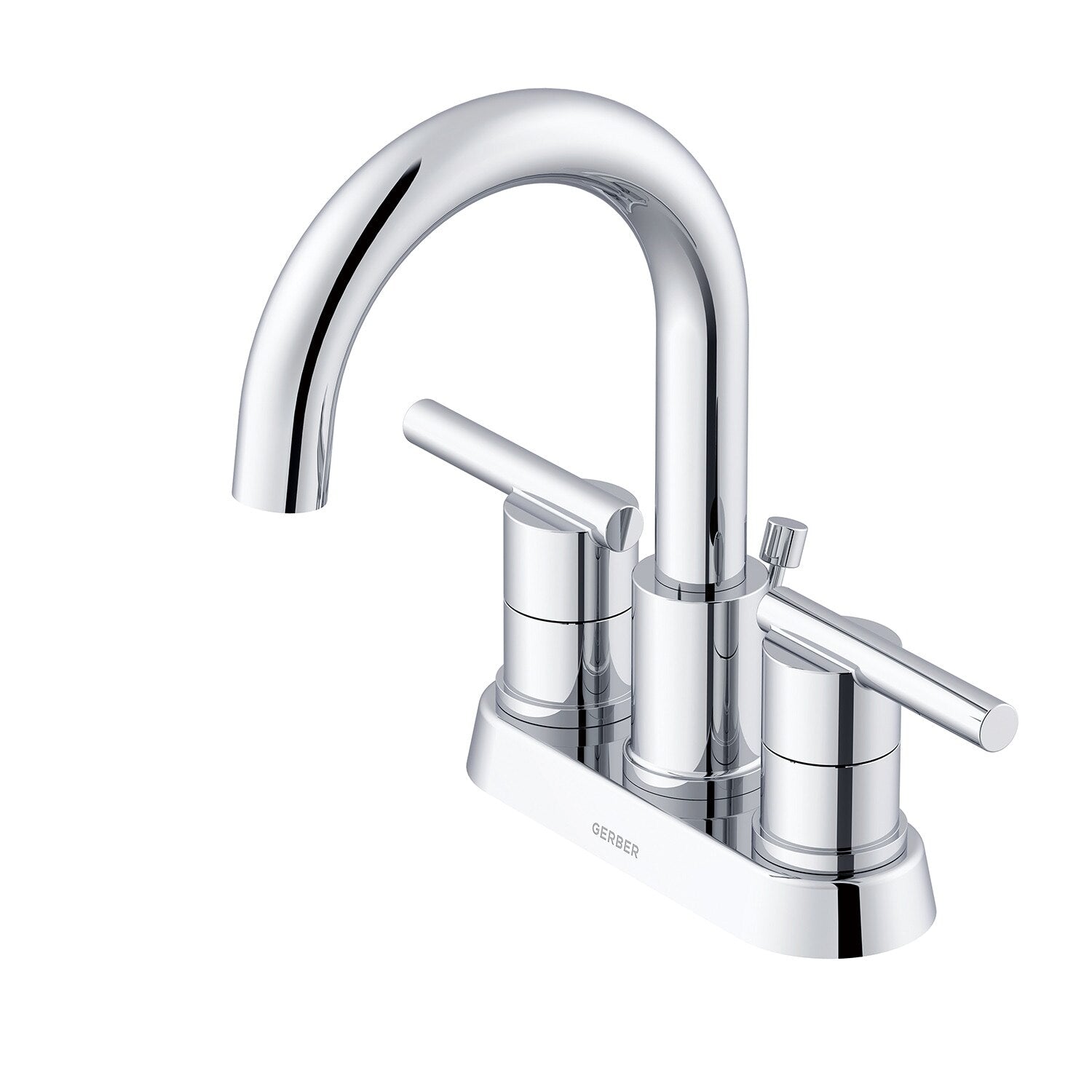 Parma® Two Handle Centerset Bathroom Faucet with Metal Pop-Up Drain
