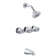 Gerber Classics™ Three Handle Sliding Sleeve Escutcheon Tub & Shower Fitting with Sweat Connections & Threaded Spout