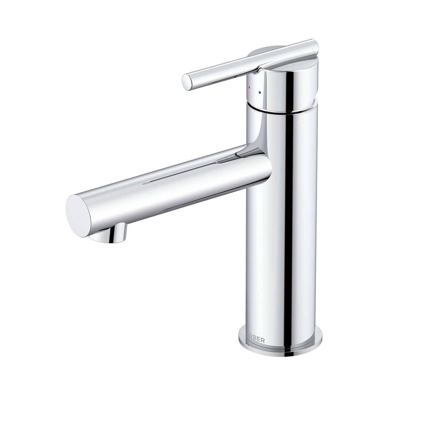 Parma® Single Handle Bathroom Faucet Straight Spout with Metal Touch-Down Drain