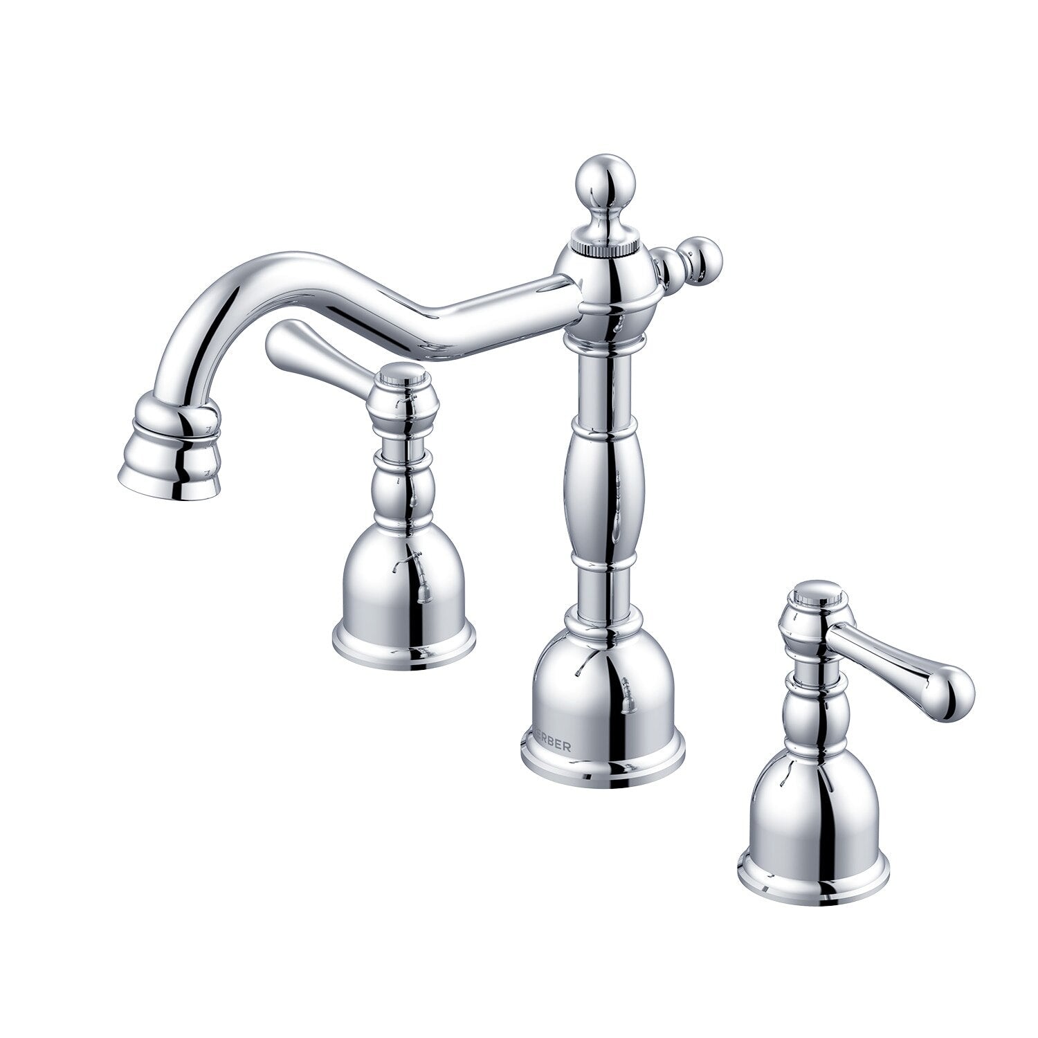 Opulence® Two Handle Widespread Bathroom Faucet with Metal Touch-Down Drain