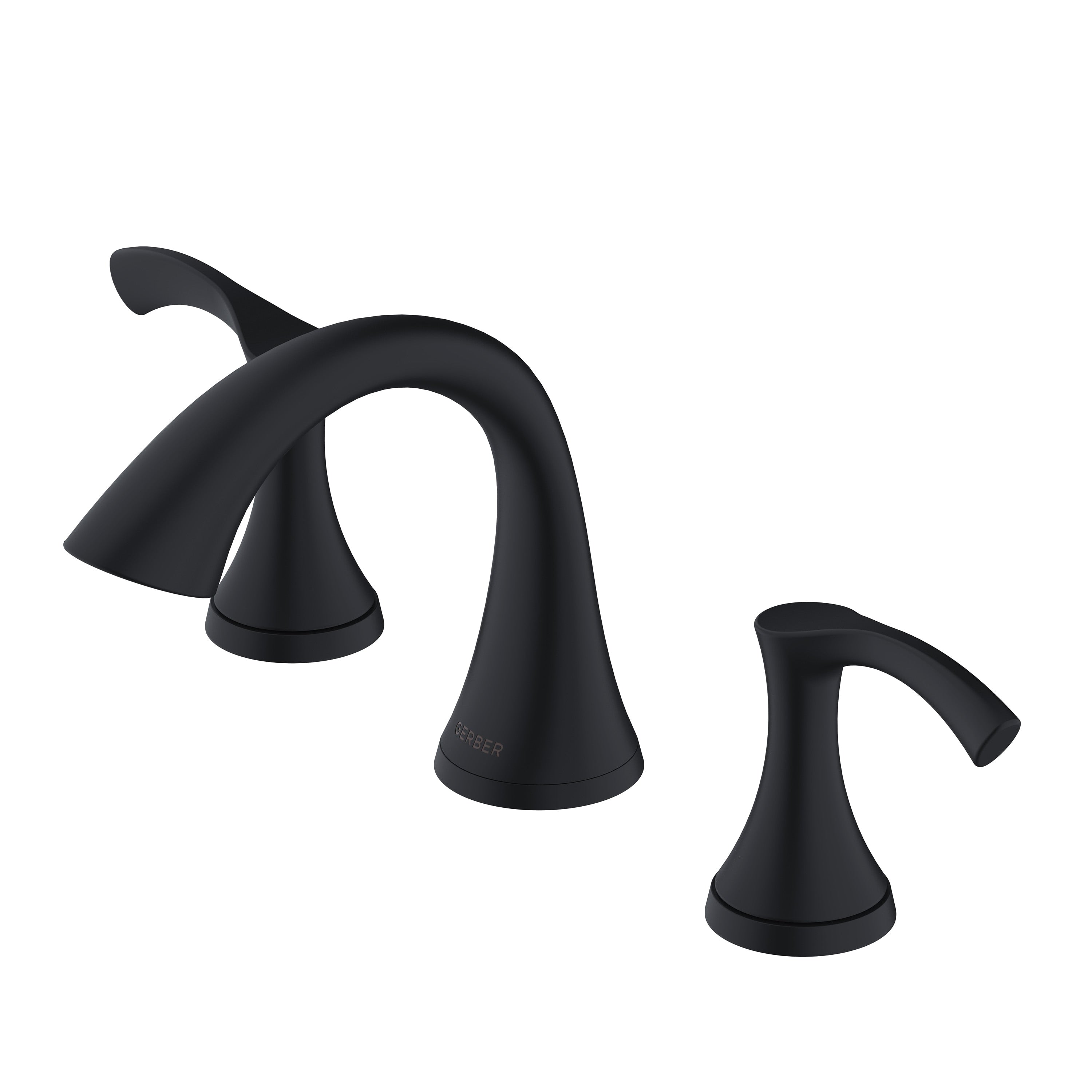 Antioch® Two Handle Widespread Bathroom Faucet with Metal Touch-Down Drain