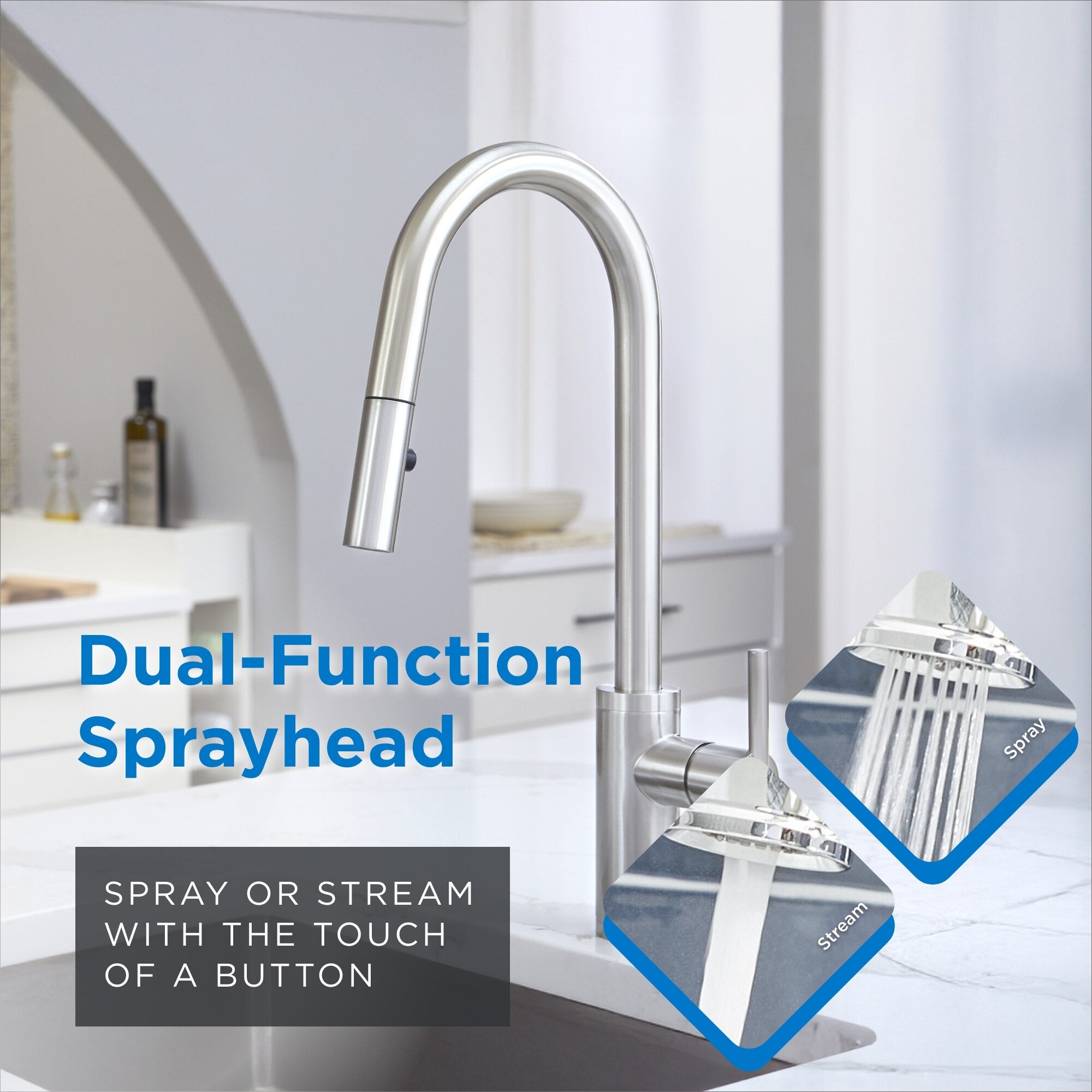 Parma® Cafe Single Handle Pull-Down Kitchen Faucet, 1.75 gpm,