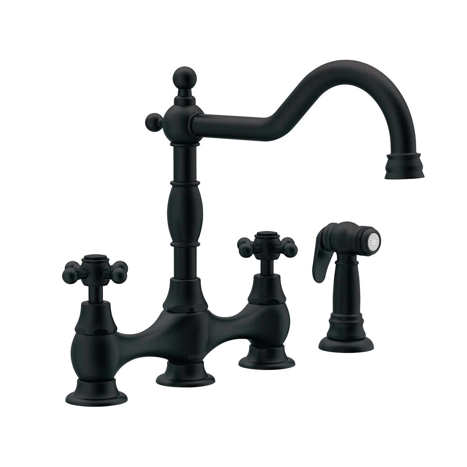 Opulence® Two Handle Bridge Faucet with Sidespray