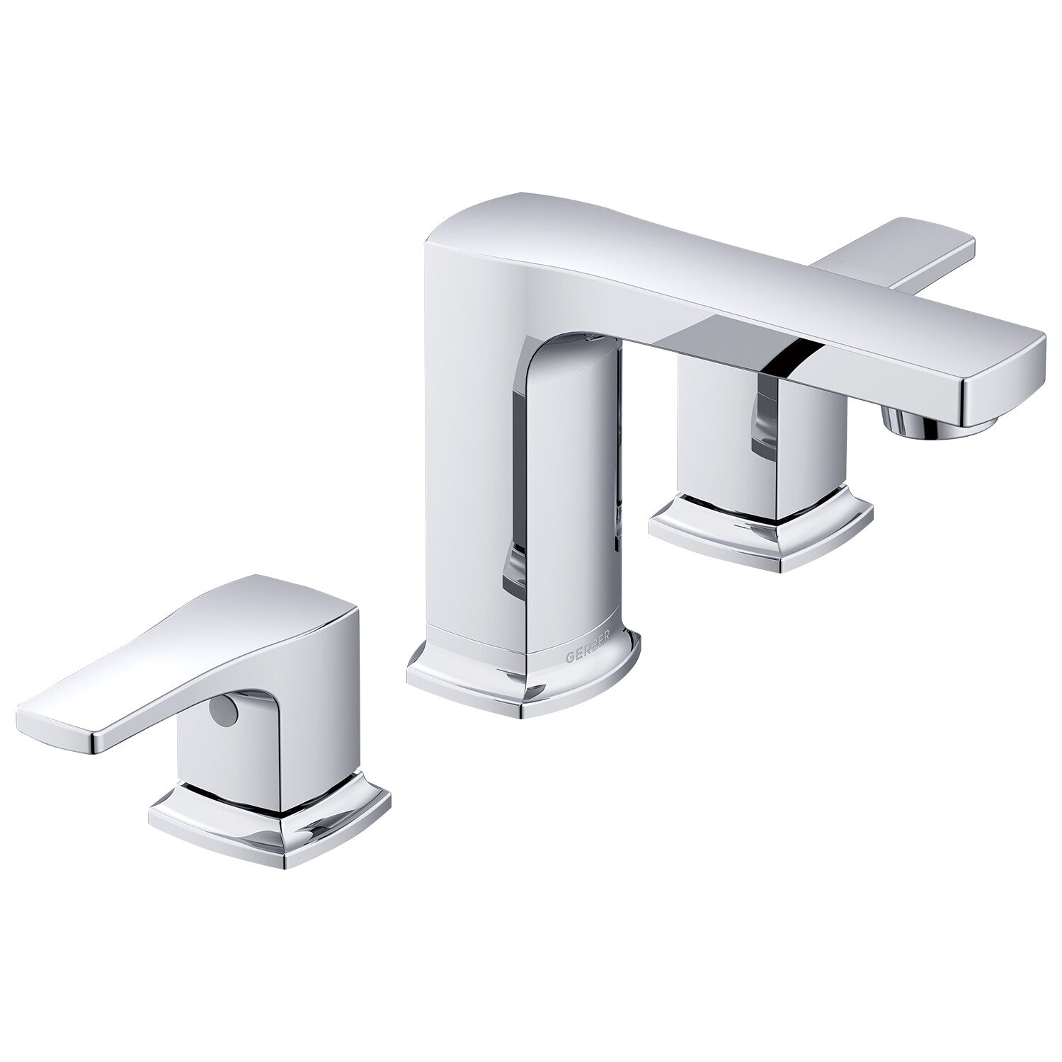 Tribune® Two Handle Widespread Bathroom Faucet with Metal Touch-Down Drain