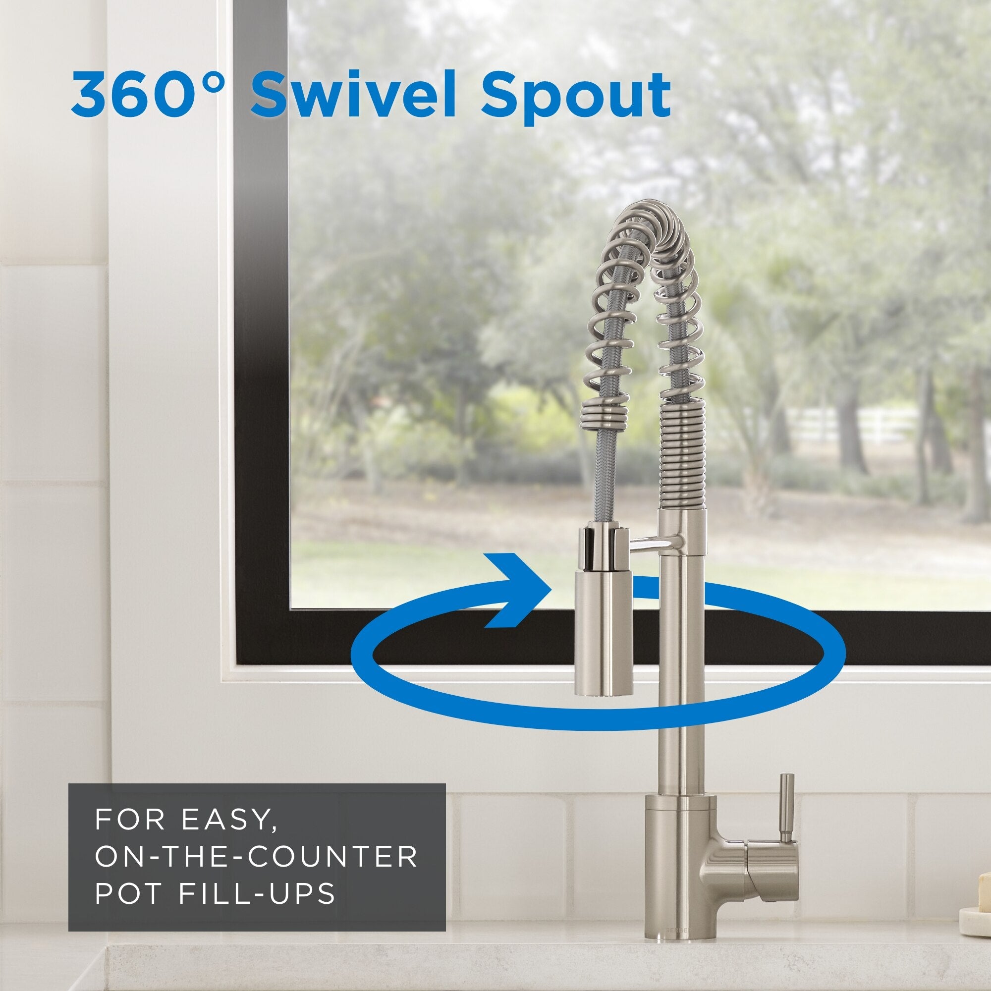 The Foodie® Pre-Rinse Single Handle Pull-Down Kitchen Faucet
