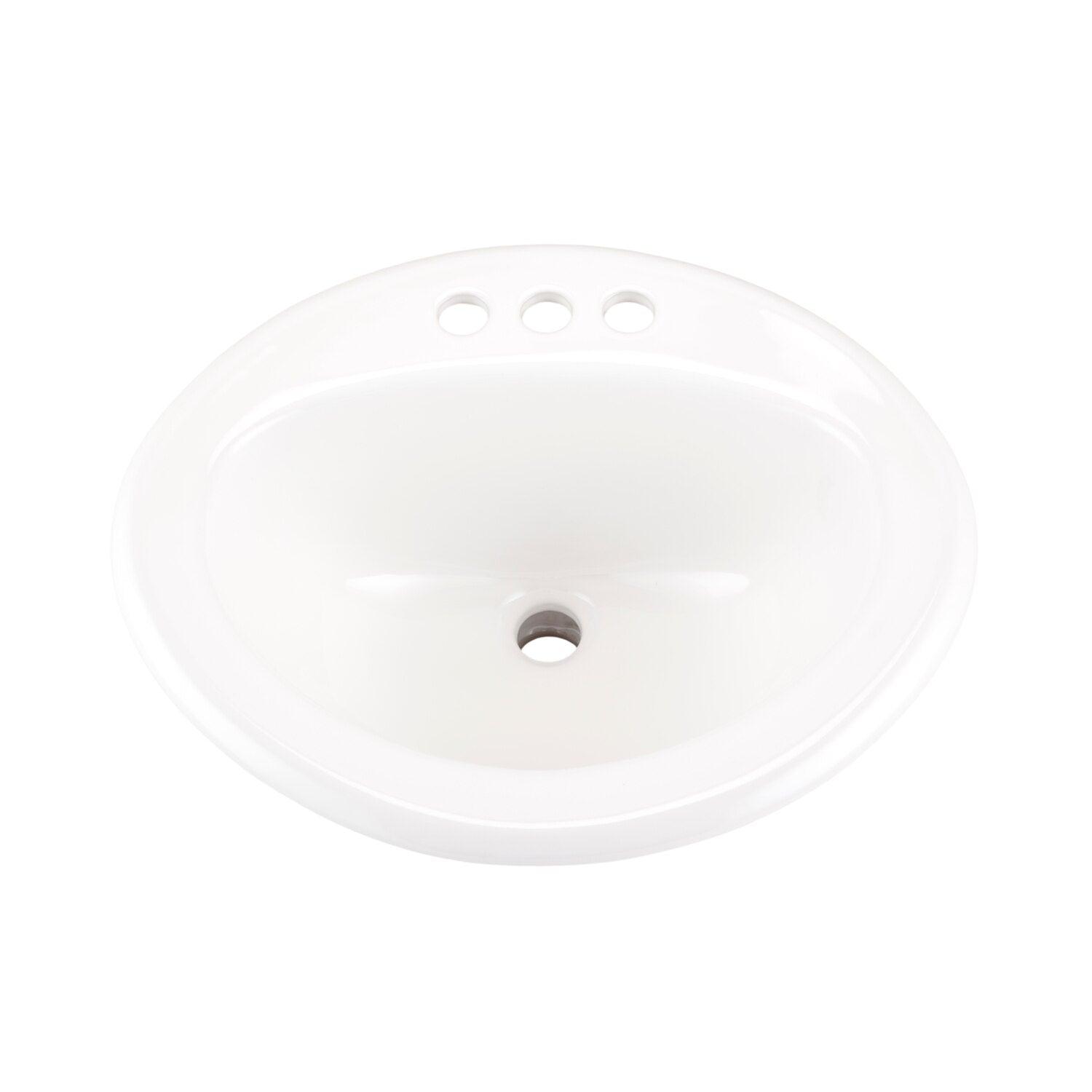 Luxoval™ Oval 4" Centers Self-Rimming Bathroom Sink