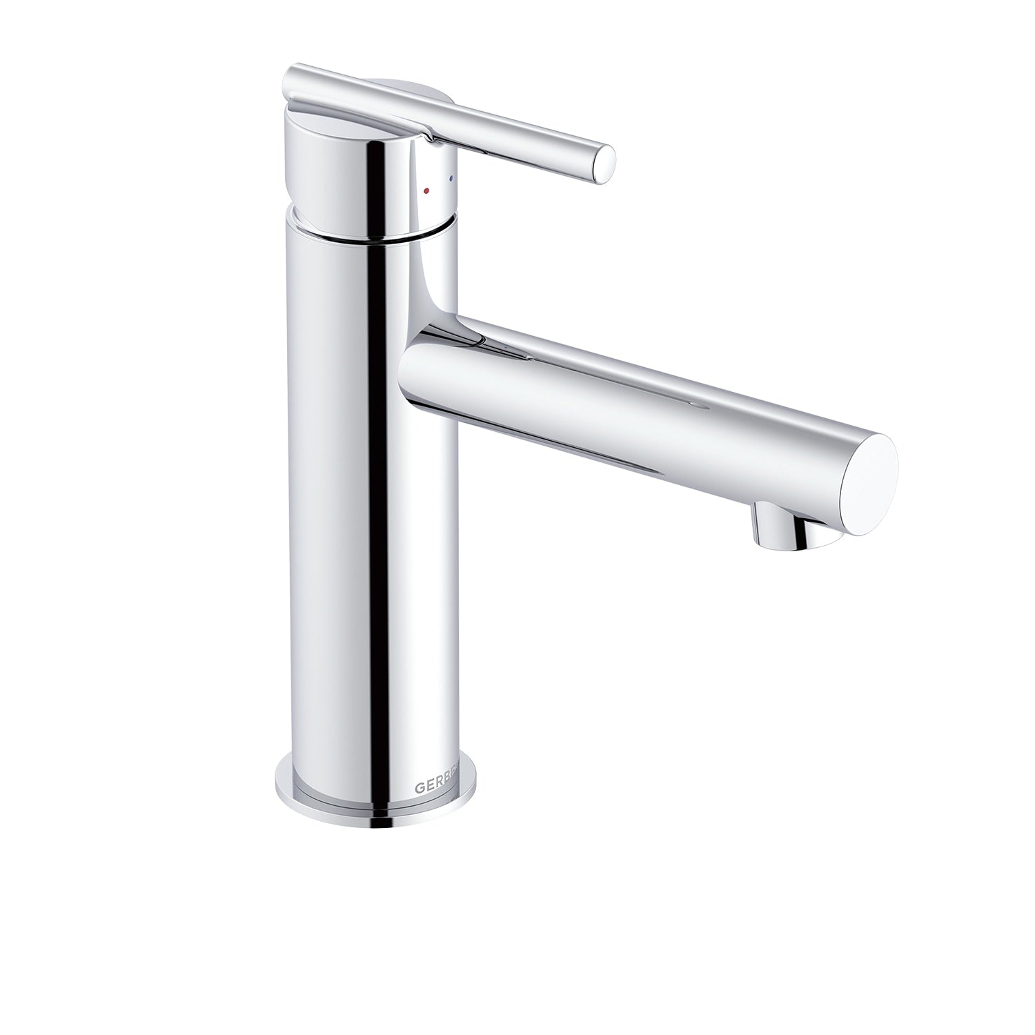 Parma® Single Handle Bathroom Faucet Straight Spout with Metal Touch-Down Drain