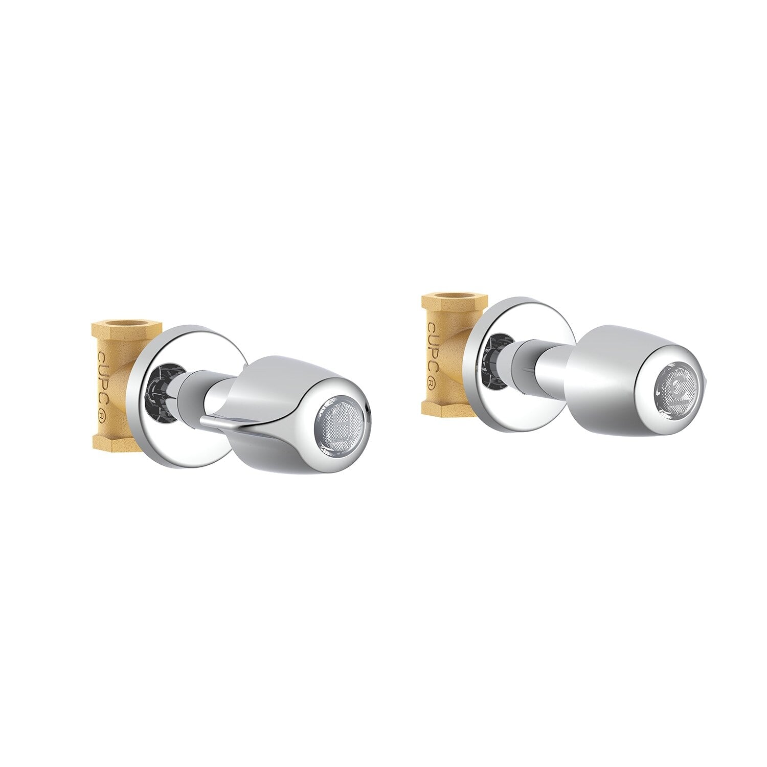 Gerber Classics™ Straight Pattern Trim & Compression Valves with 1/2" IPS Connections, Metal Handles, Hot & Cold Stems