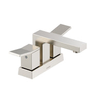 Avian® Two Handle Centerset Bathroom Faucet with Metal Touch-Down Drain