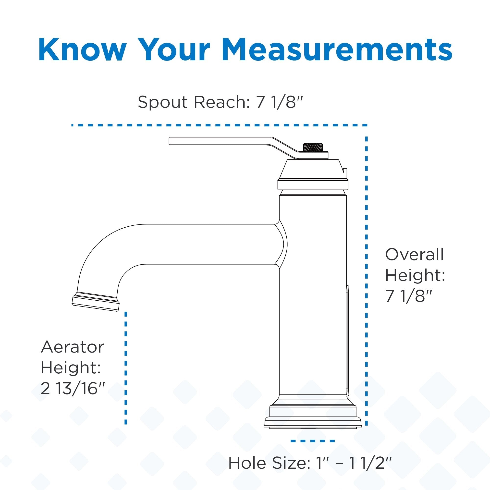 Kinzie® Single Handle Bathroom Faucet with Metal Touch-Down Drain