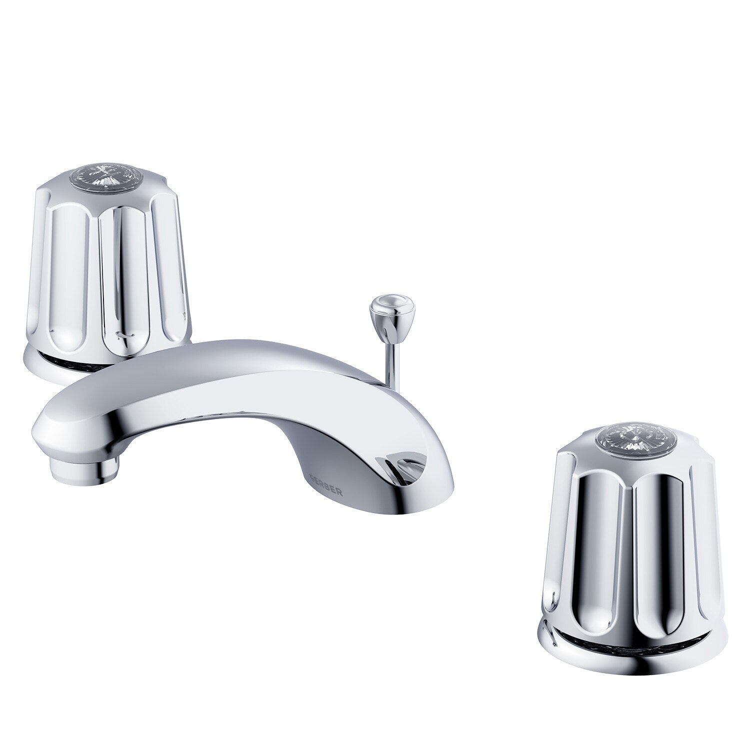 Gerber Classics™ Two Handle Widespread Bathroom Faucet with Metal Metal Pop-Up Drain