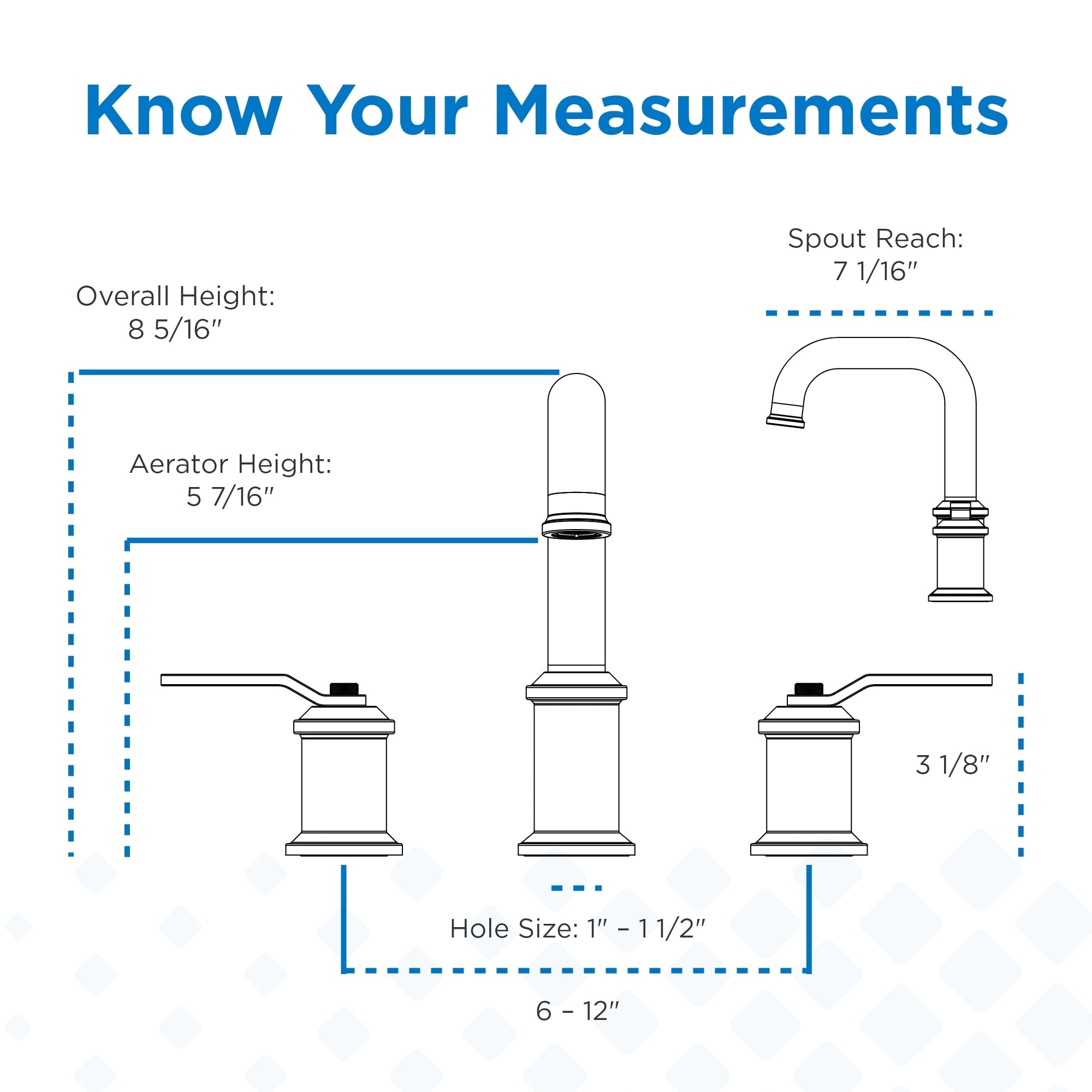 Kinzie® Two Handle Widespread Bathroom Faucet with Metal Touch-Down Drain