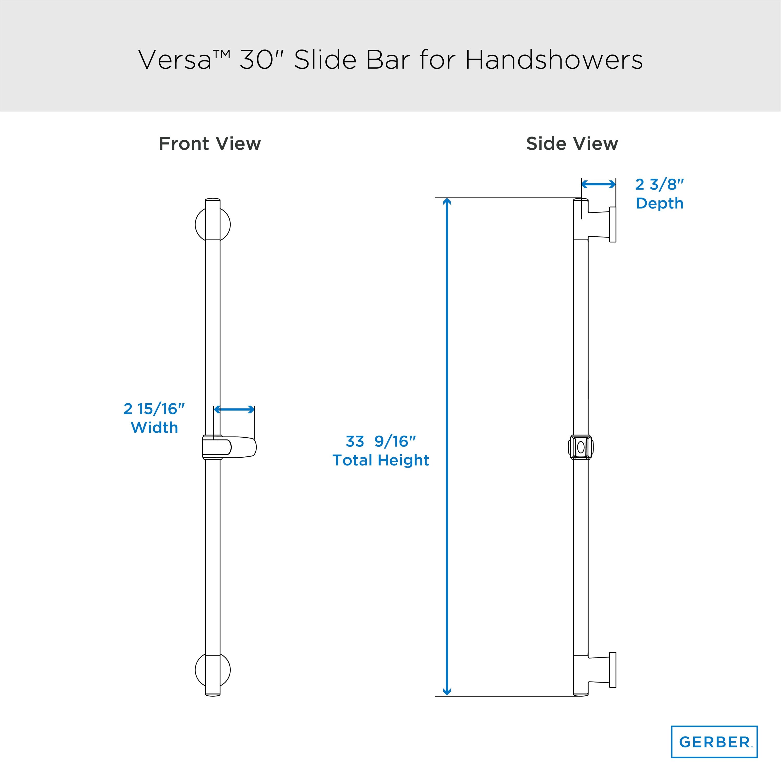 Versa™ 30" Slide Bar