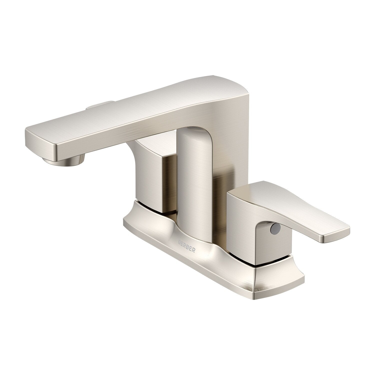 Tribune® Two Handle Centerset Bathroom  Faucet with Metal Touch-Down Drain