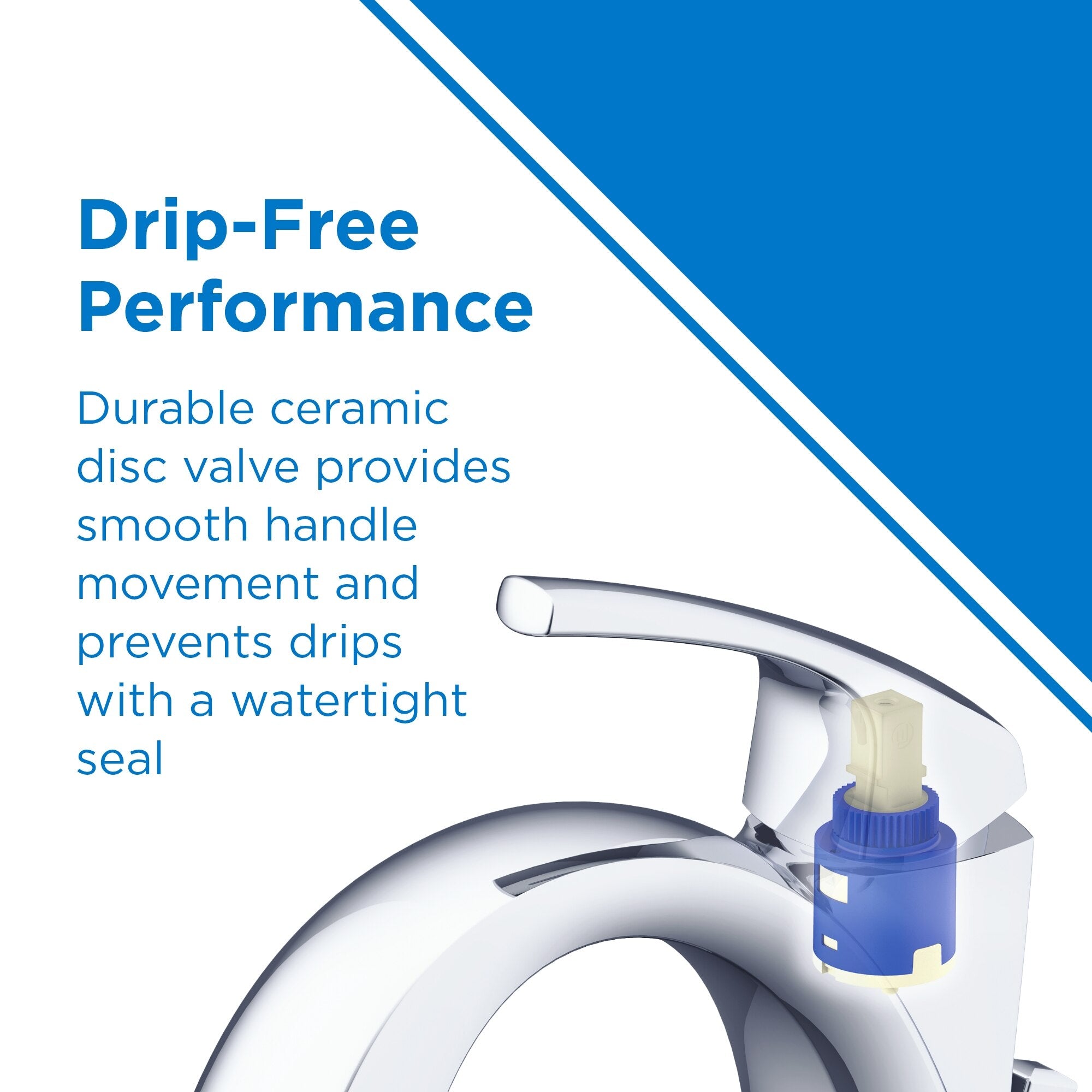 Kinzie® Single Handle Bathroom Faucet with Metal Touch-Down Drain