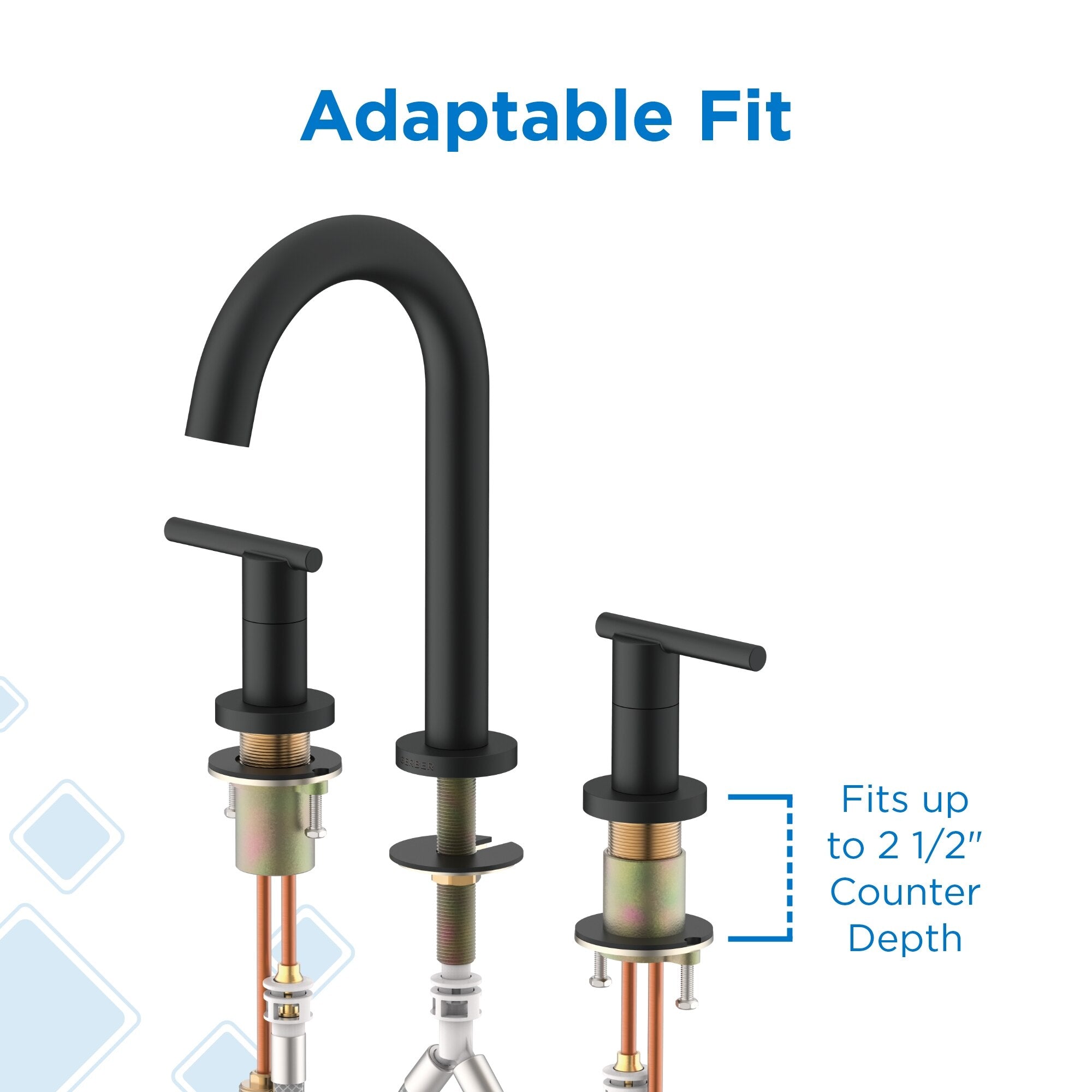 Parma® Two Handle Widespread Bathroom Faucet with Metal Touch-Down Drain