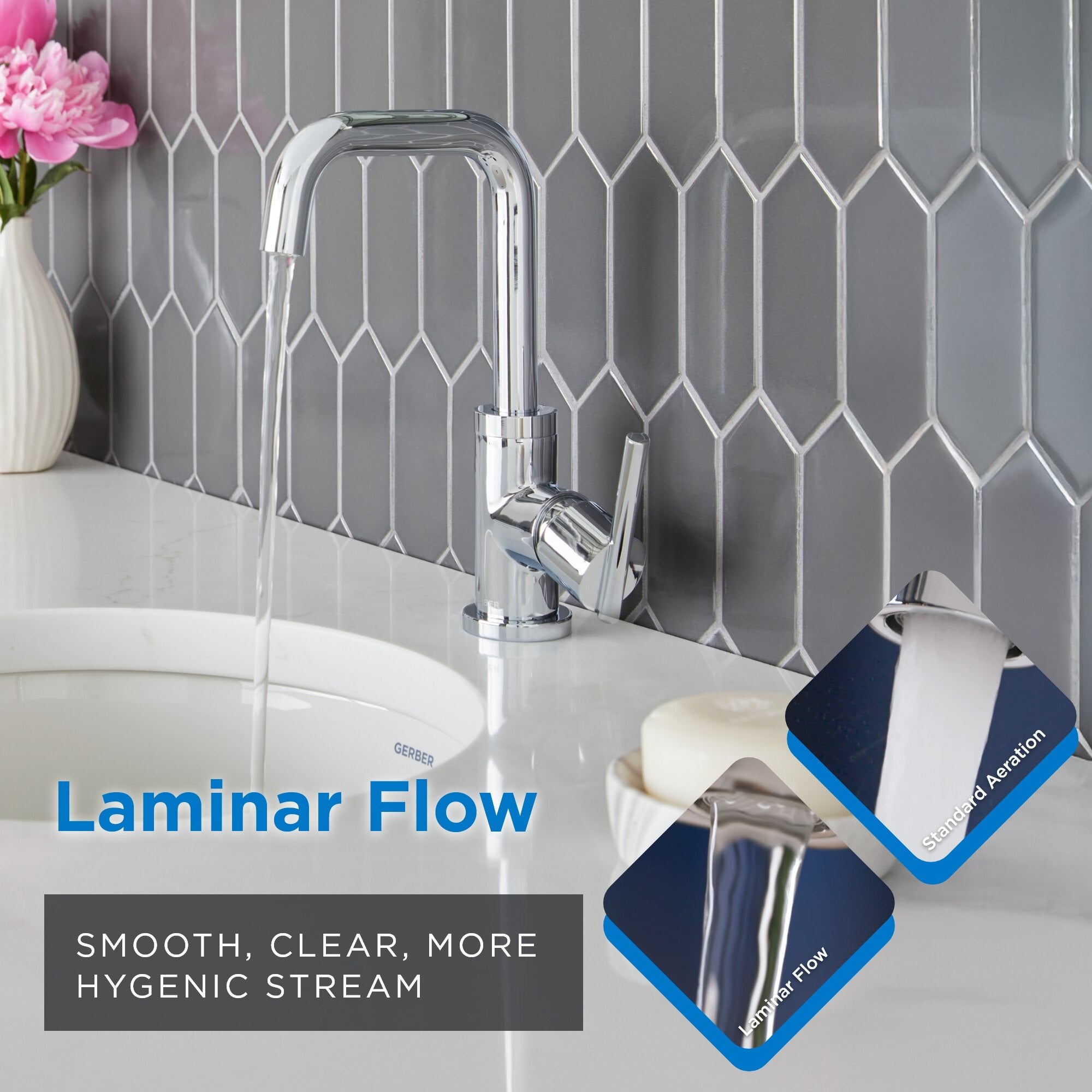 Parma® Single Handle Bathroom Faucet with Metal Touch-Down Drain