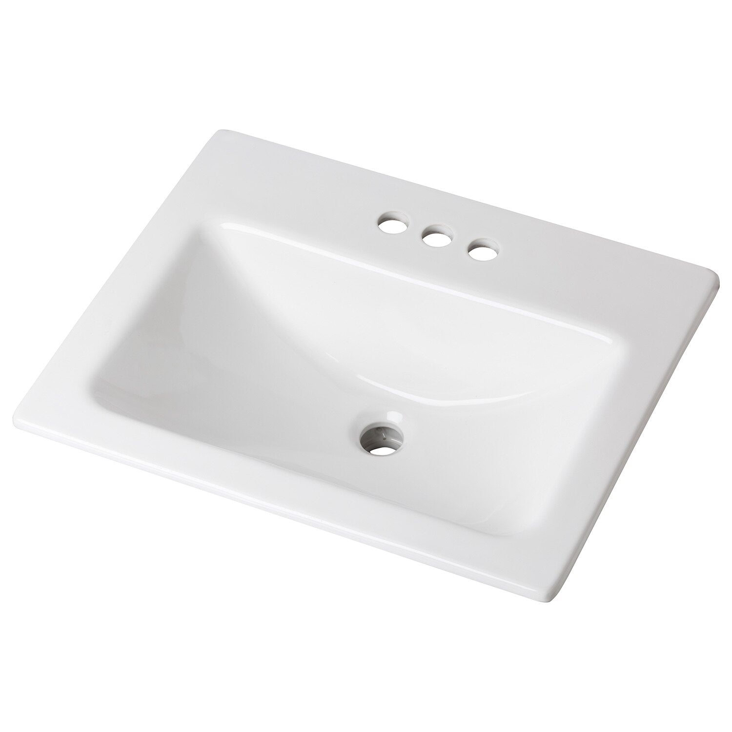 Wicker Park™ Rectangular 4" Faucet Centers Self-Rimming Bathroom Sink