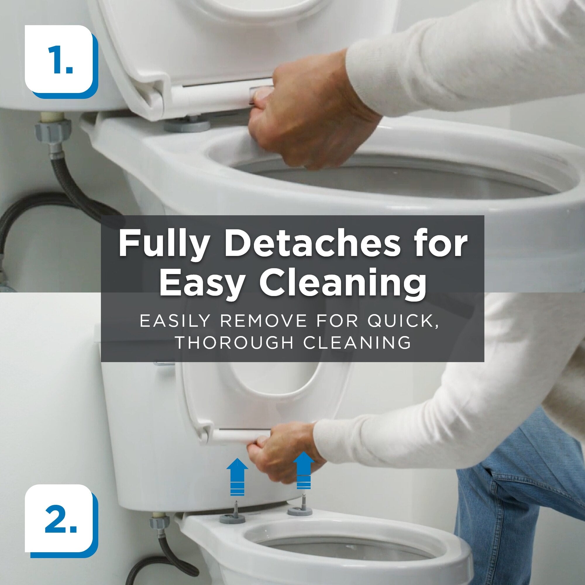 Soft-Close, Quick-Release Elongated Toilet Seat with Cover