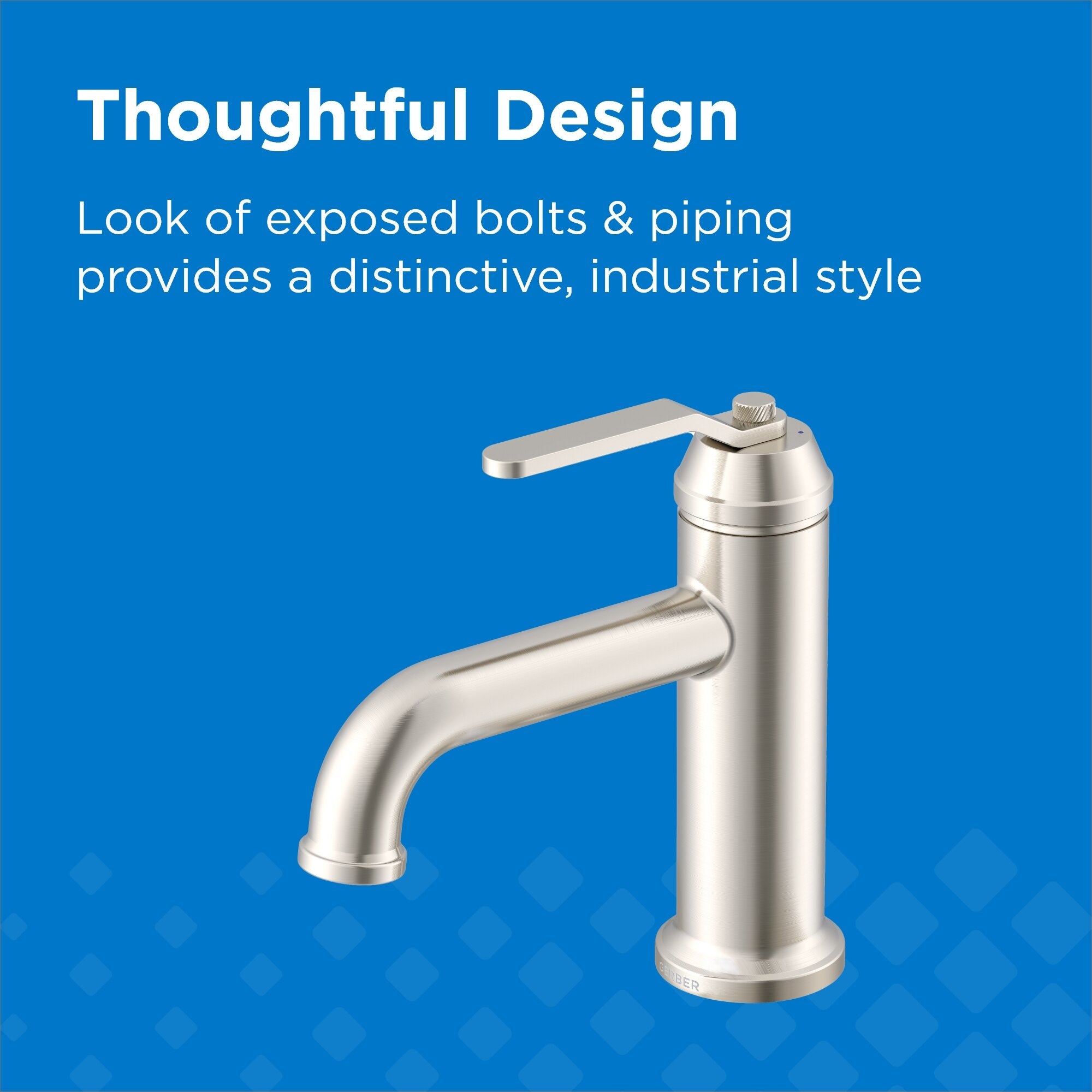Kinzie® Single Handle Bathroom Faucet with Metal Touch-Down Drain