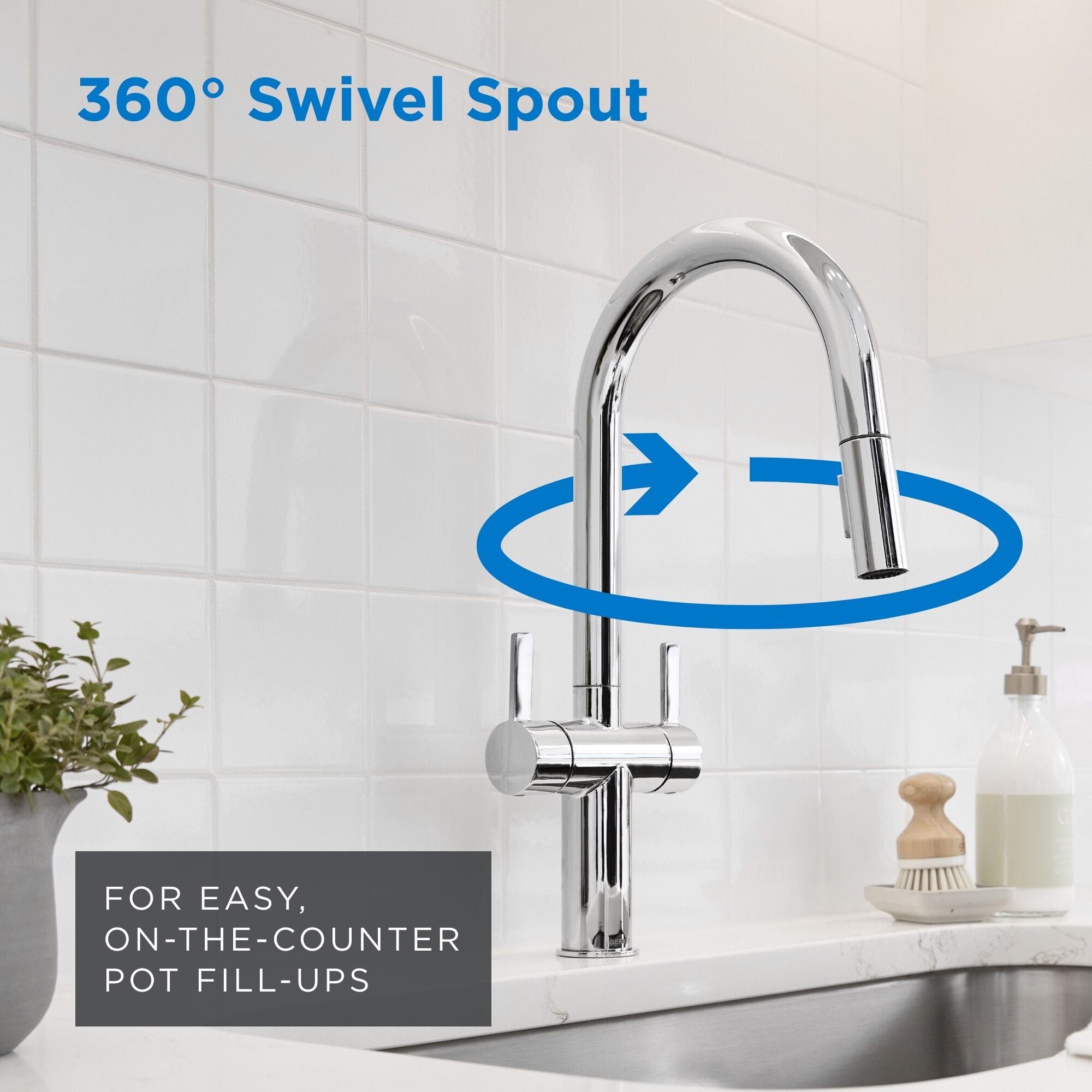 Gerber Amalfi Two Handle Pull-Down Kitchen Faucet 1.75 GPM (Choose Finish)