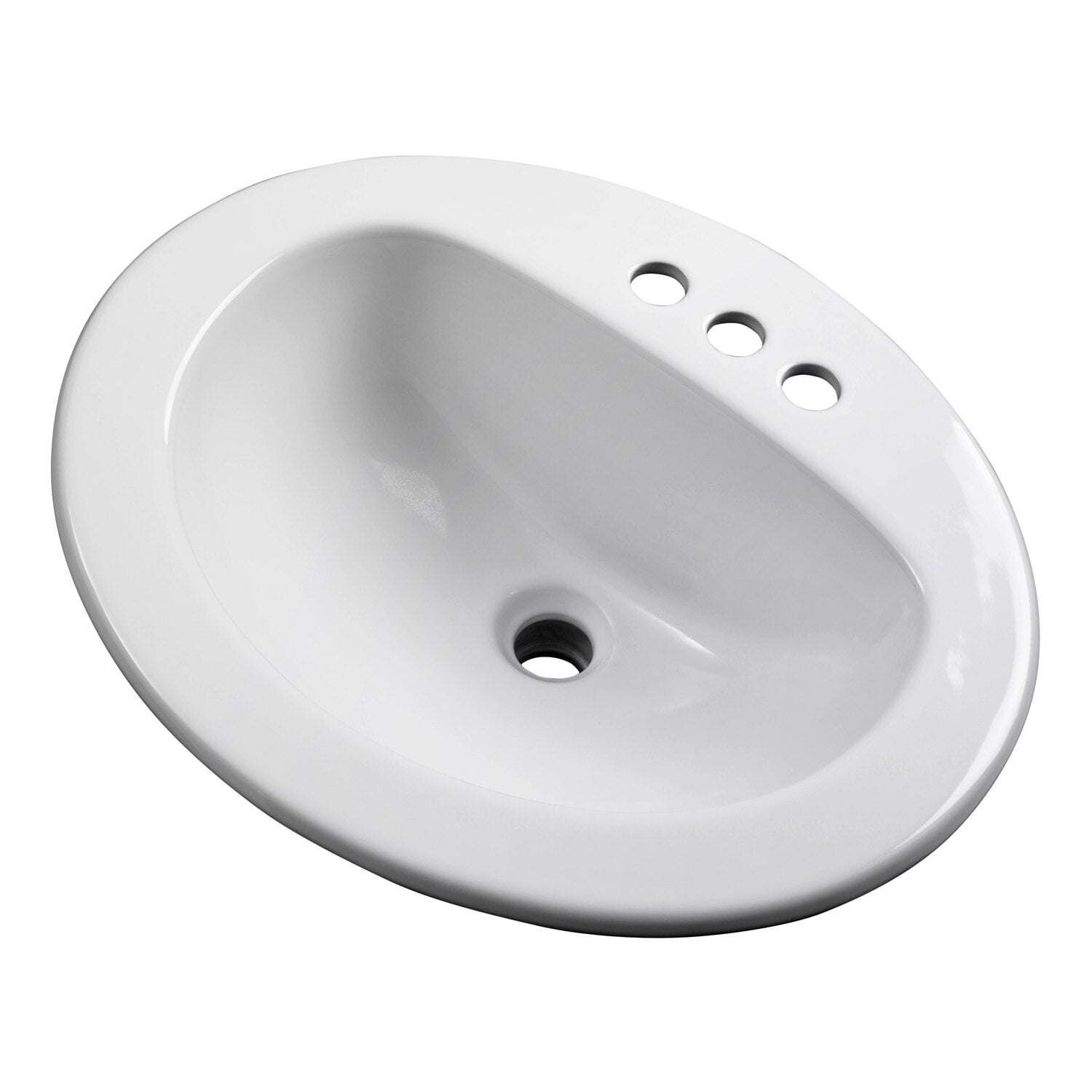 Maxwell® Oval 4" Centers Self-Rimming Bathroom Sink