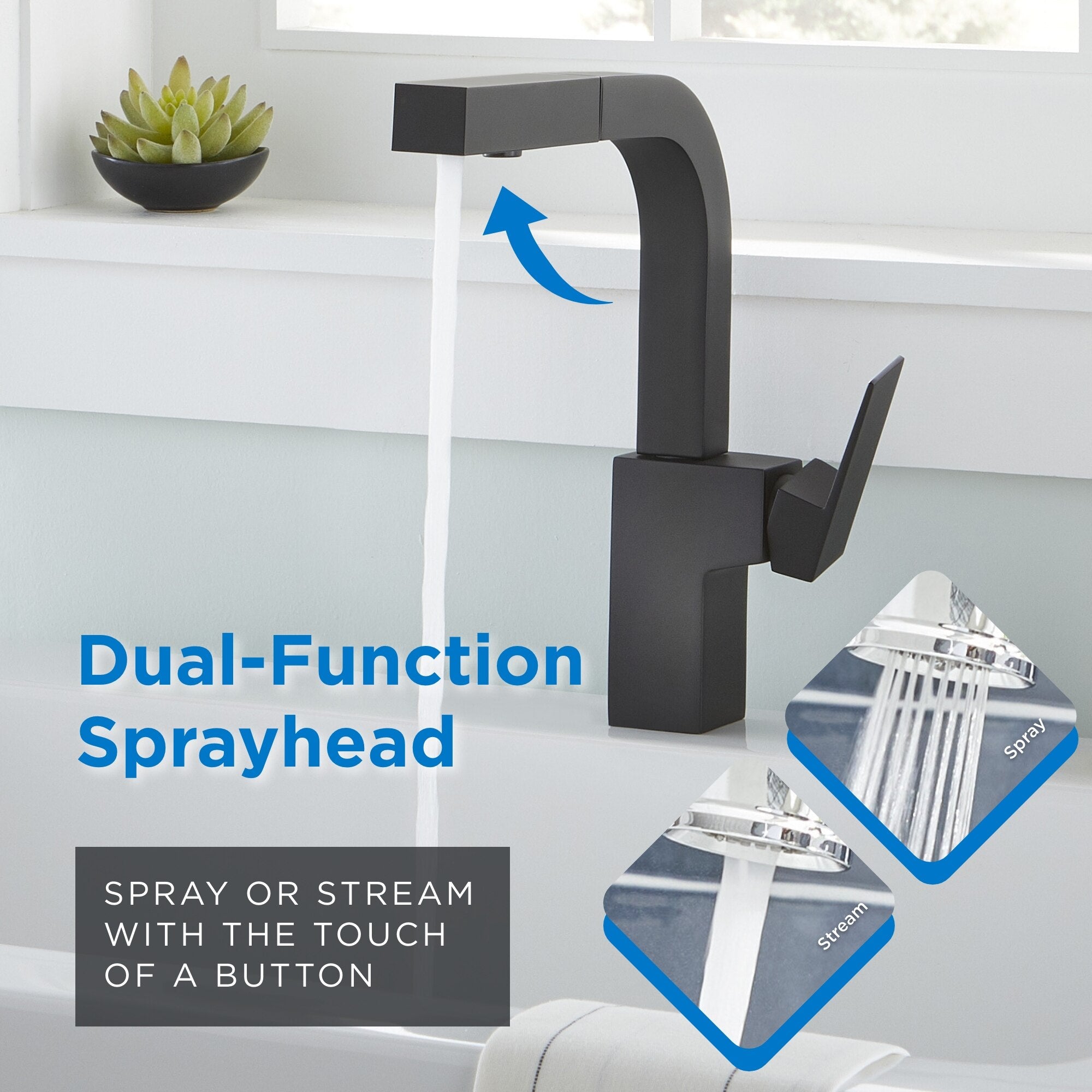 Mid-Town® Single Handle Pull-Out Kitchen Faucet