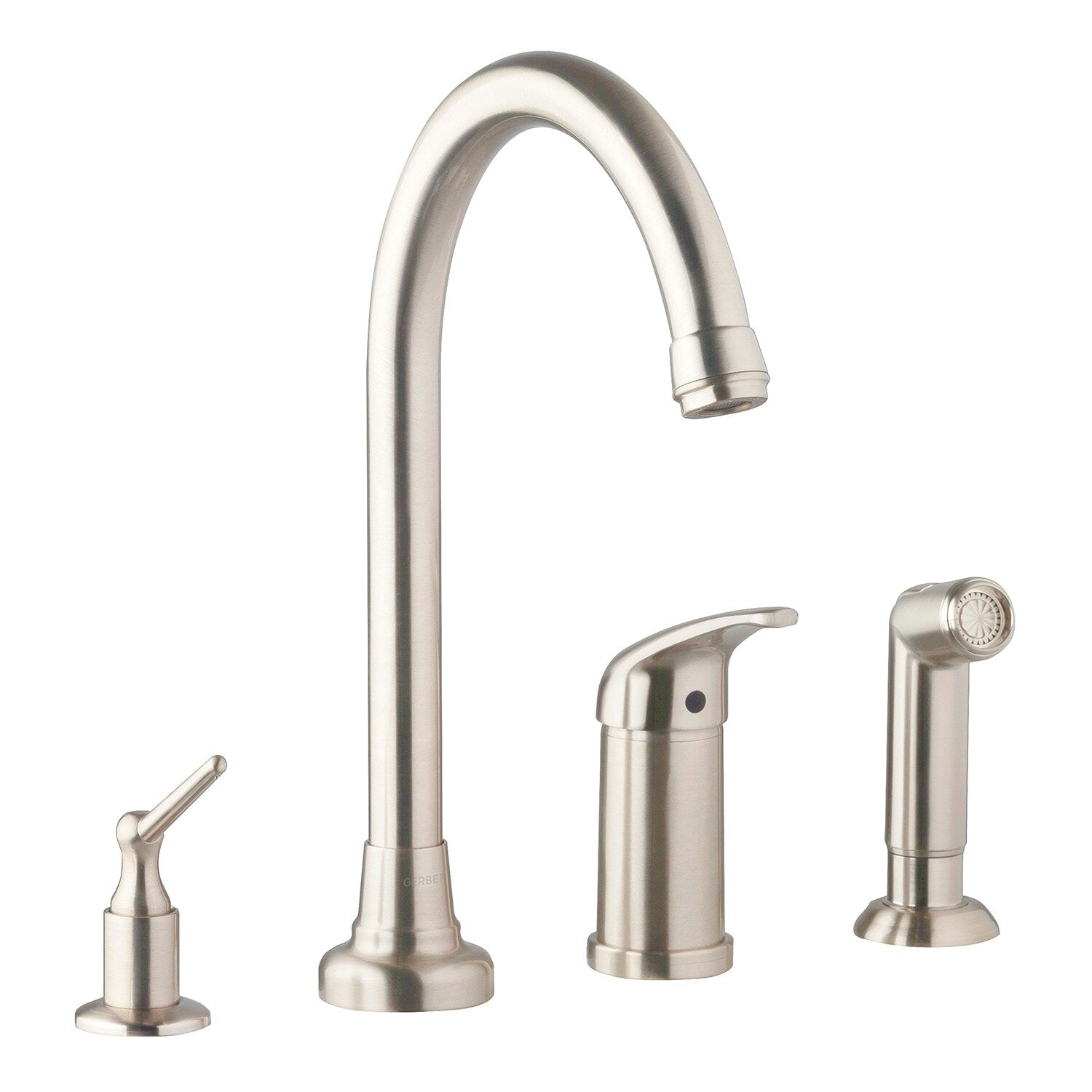 Melrose® Single Handle High Rise Kitchen Faucet with Side Sprayer