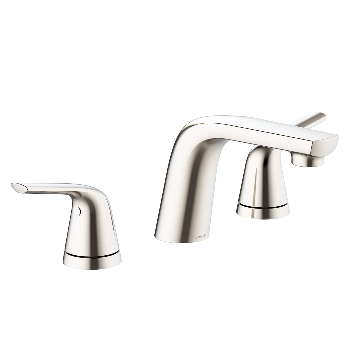 Lemora® Two Handle Widespread Bathroom Faucet with Metal Touch-Down Drain